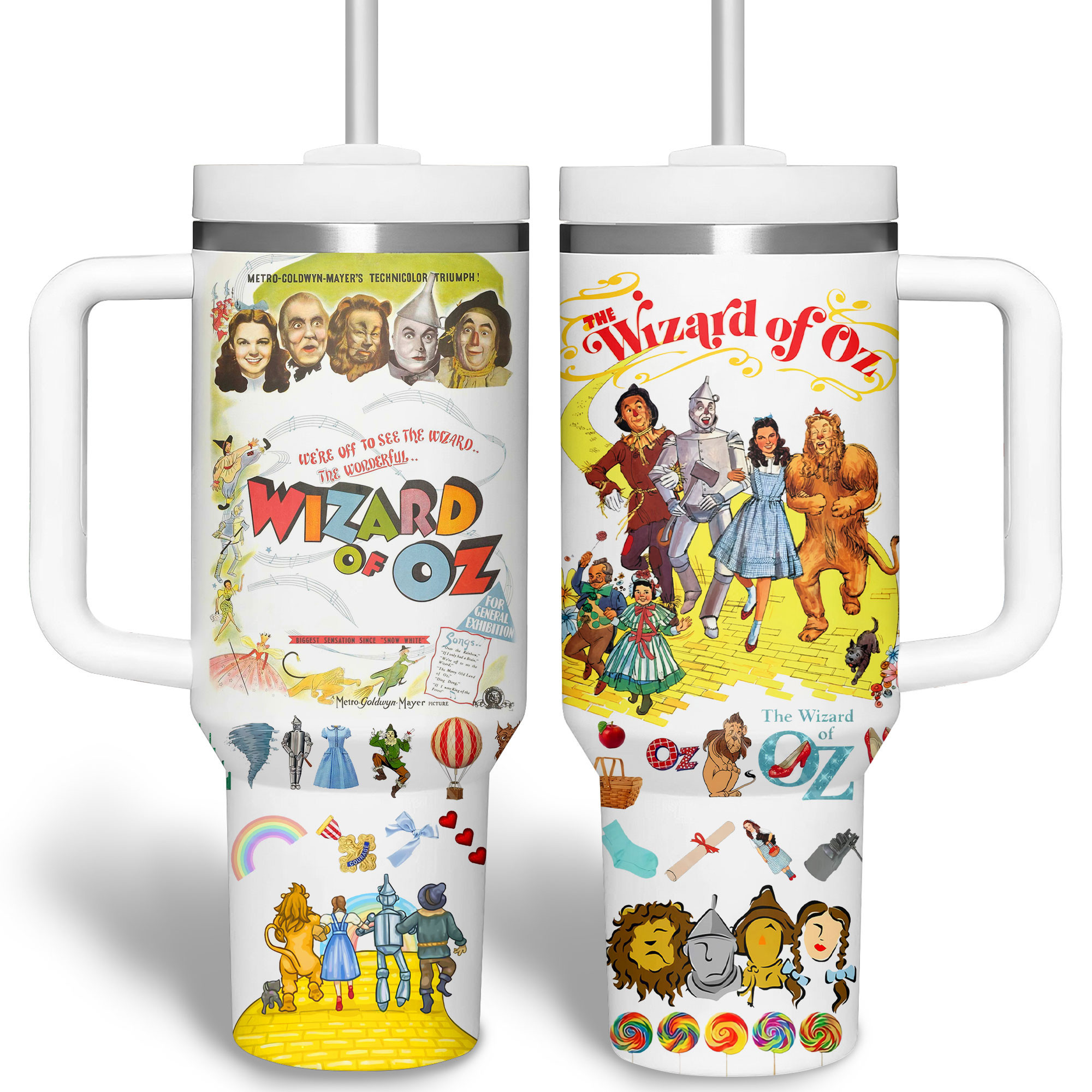 The Wizard of Oz Movies Custom Stanley Cup 40 oz 30 oz Tumbler With Handle