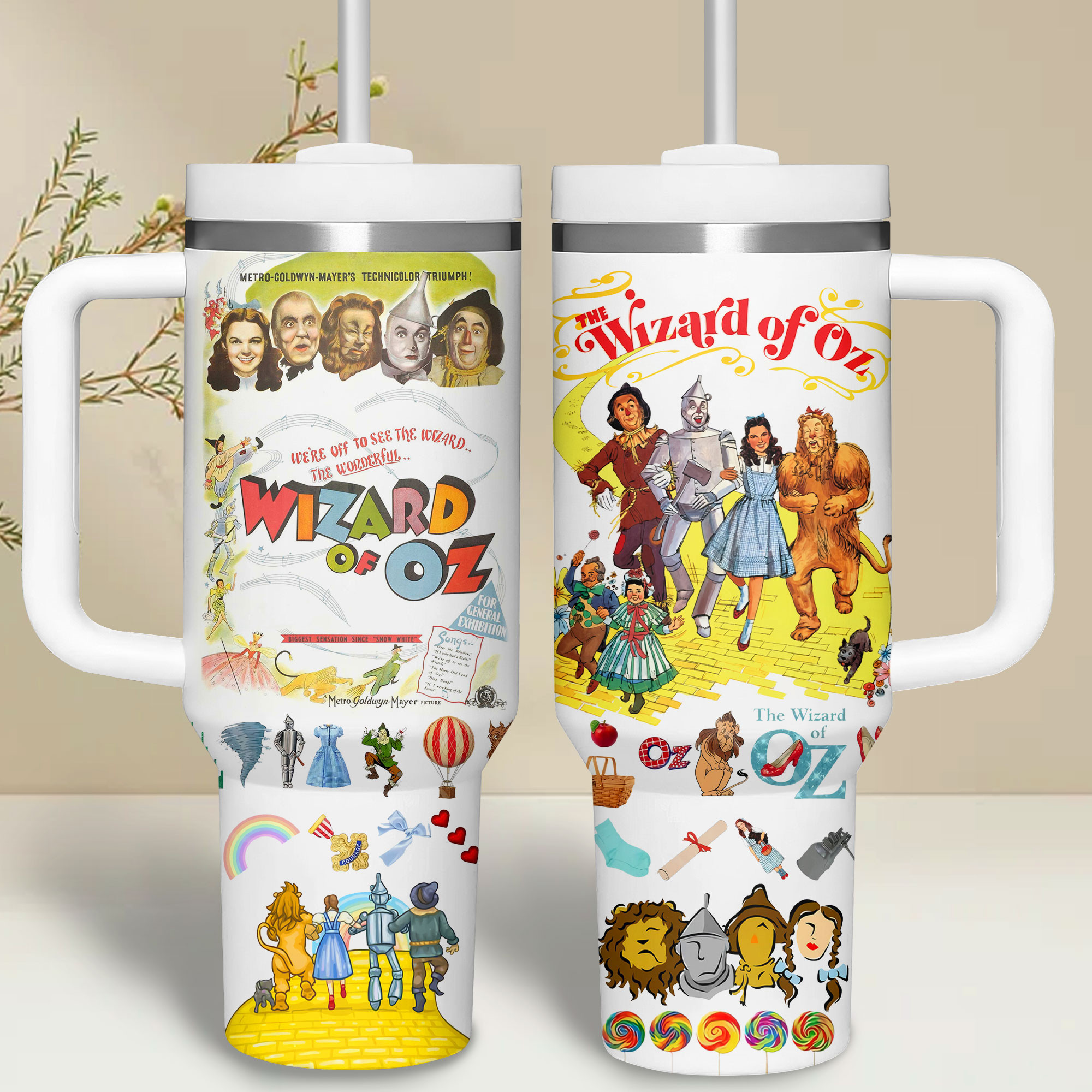 The Wizard of Oz Movies Custom Stanley Cup 40 oz 30 oz Tumbler With Handle