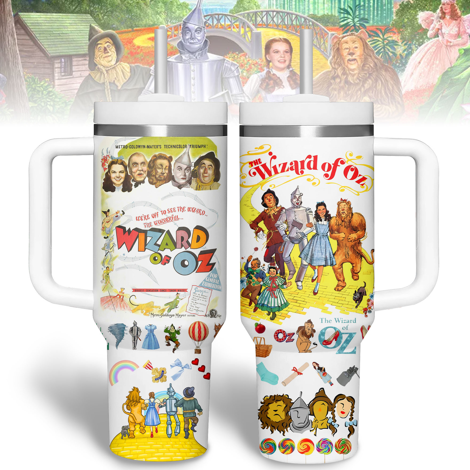 The Wizard of Oz Movies Custom Stanley Cup 40 oz 30 oz Tumbler With Handle