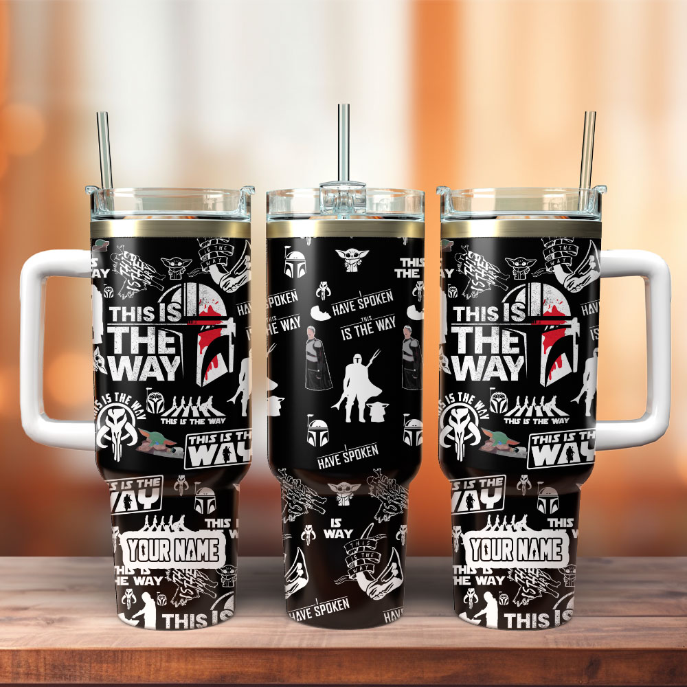 This Is The Way Mandalorian TV Series Custom Stanley Cup 40 oz 30 oz Tumbler With Handle