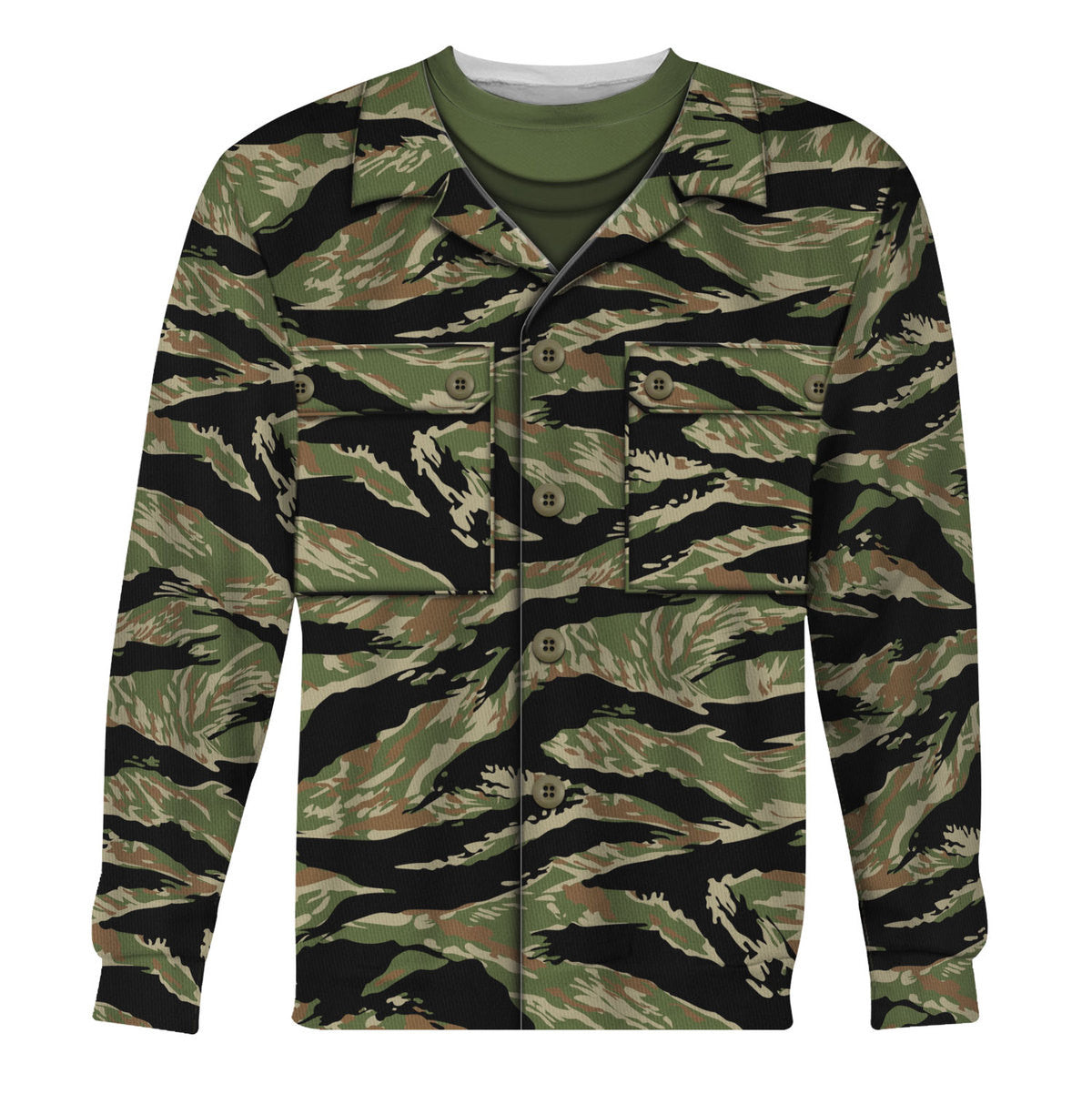 Tigerstripe South Vietnam Special Forces Tiger Stripe CAMO Costume Hoodie Sweatshirt T-Shirt Sweatpants Tracksuit - Stormmerch Exclusive