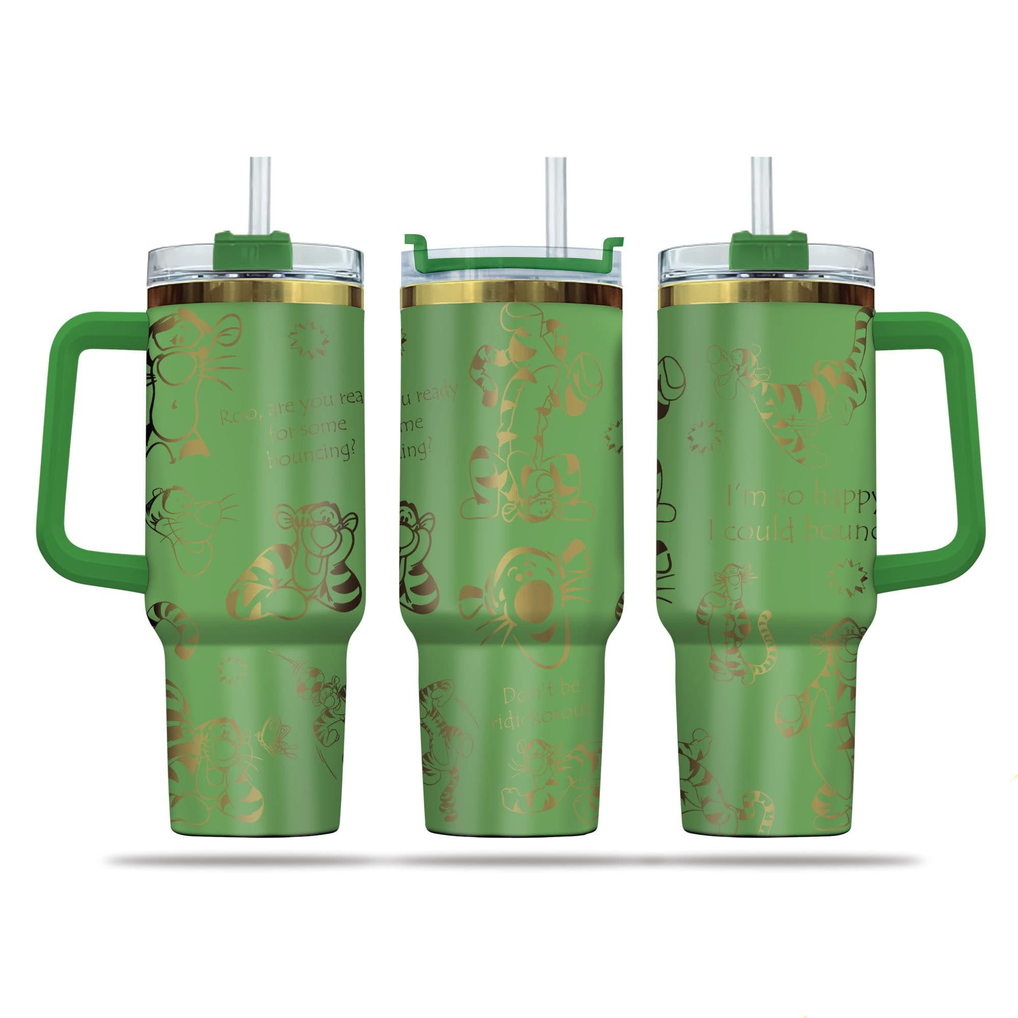 Tigger Cartoon Custom Stanley Cup 40 oz 30 oz Tumbler With Handle