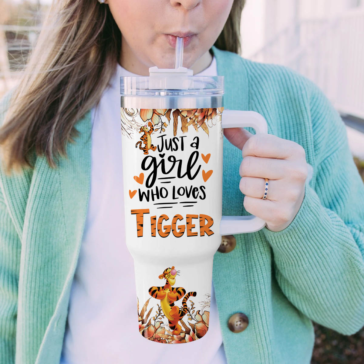 Tigger Winnie the Pooh Cartoon Custom Stanley Cup 40 oz 30 oz Tumbler With Handle