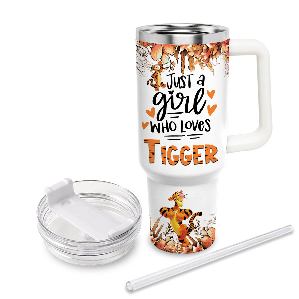 Tigger Winnie the Pooh Cartoon Custom Stanley Cup 40 oz 30 oz Tumbler With Handle