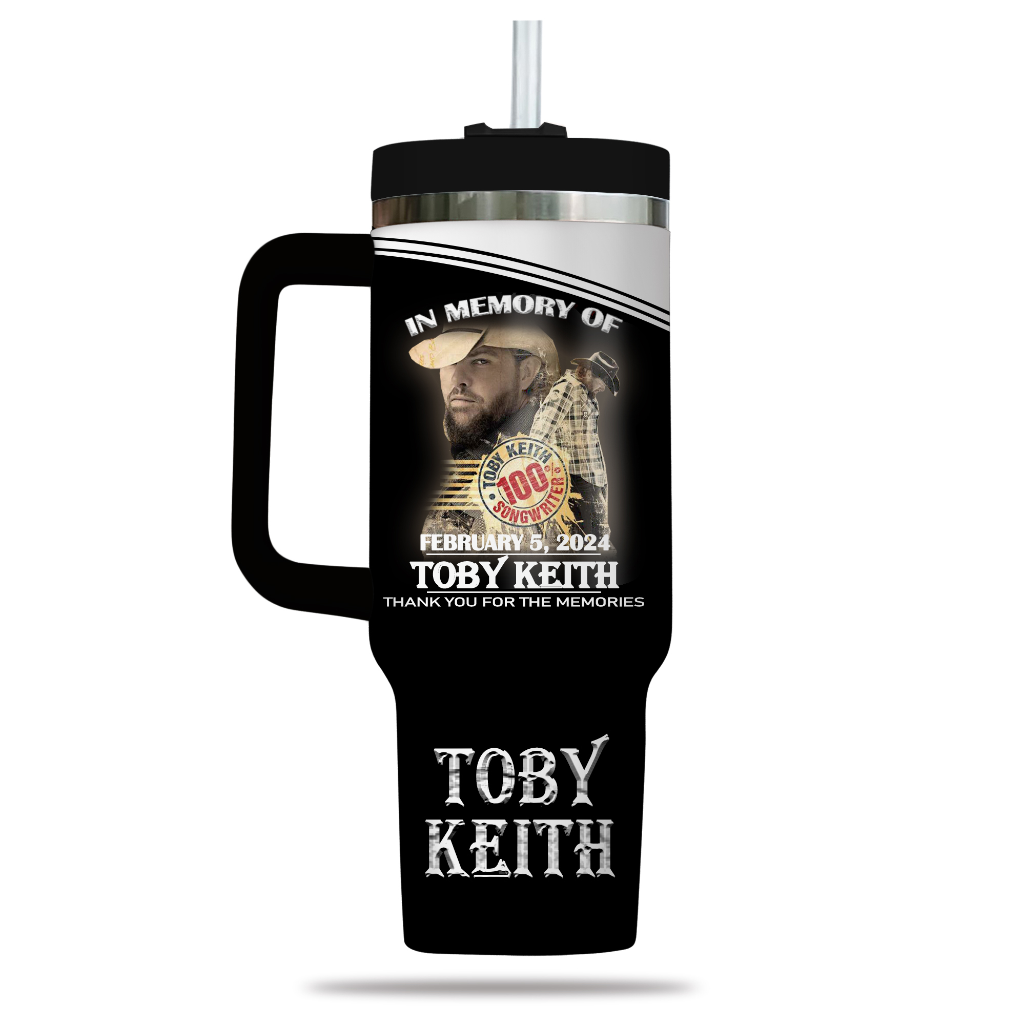 Toby Keith Music Custom Stanley Cup 40 oz 30 oz Tumbler With Handle