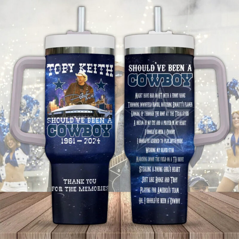 Toby Keith Music Custom Stanley Cup 40 oz 30 oz Tumbler With Handle