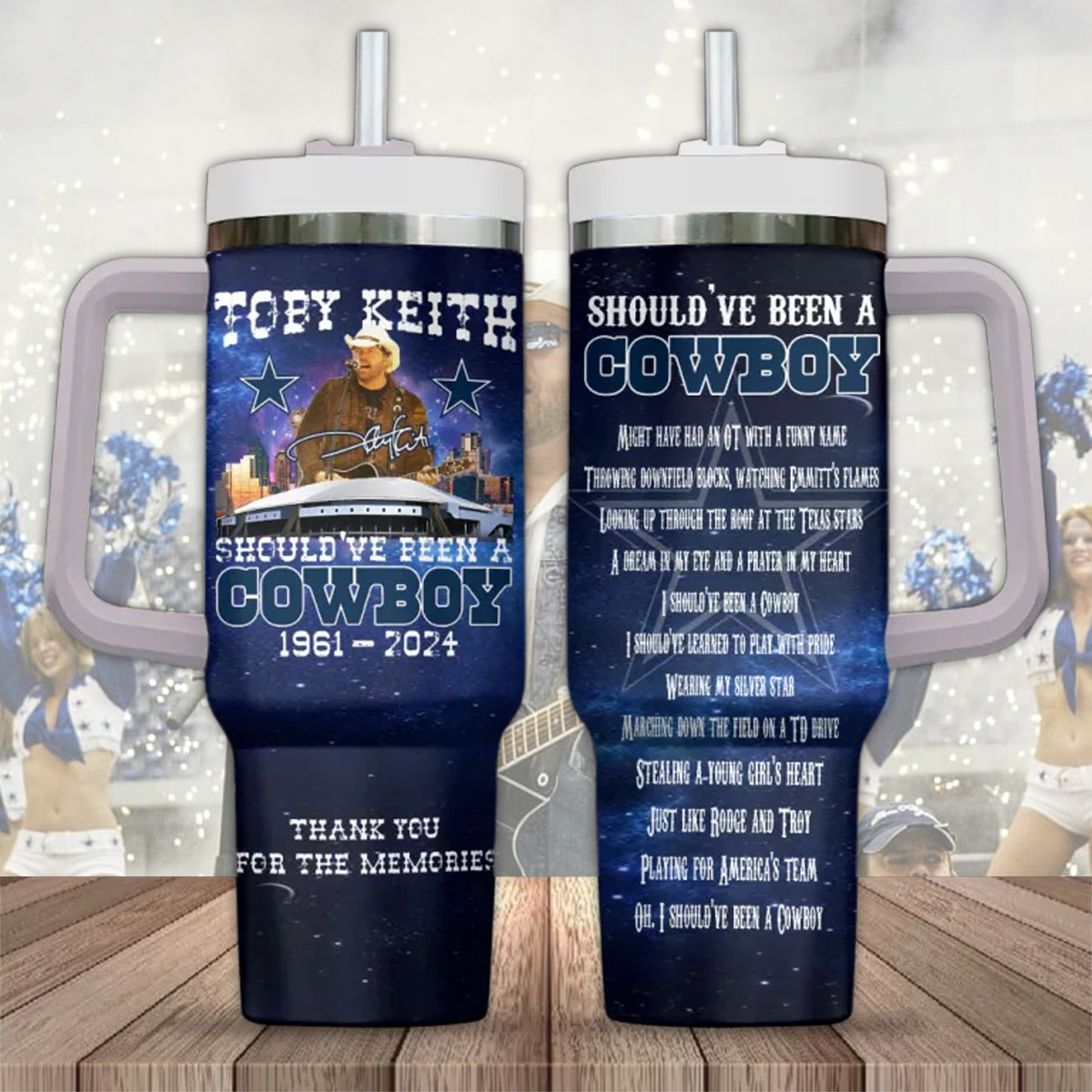Toby Keith Music Custom Stanley Cup 40 oz 30 oz Tumbler With Handle