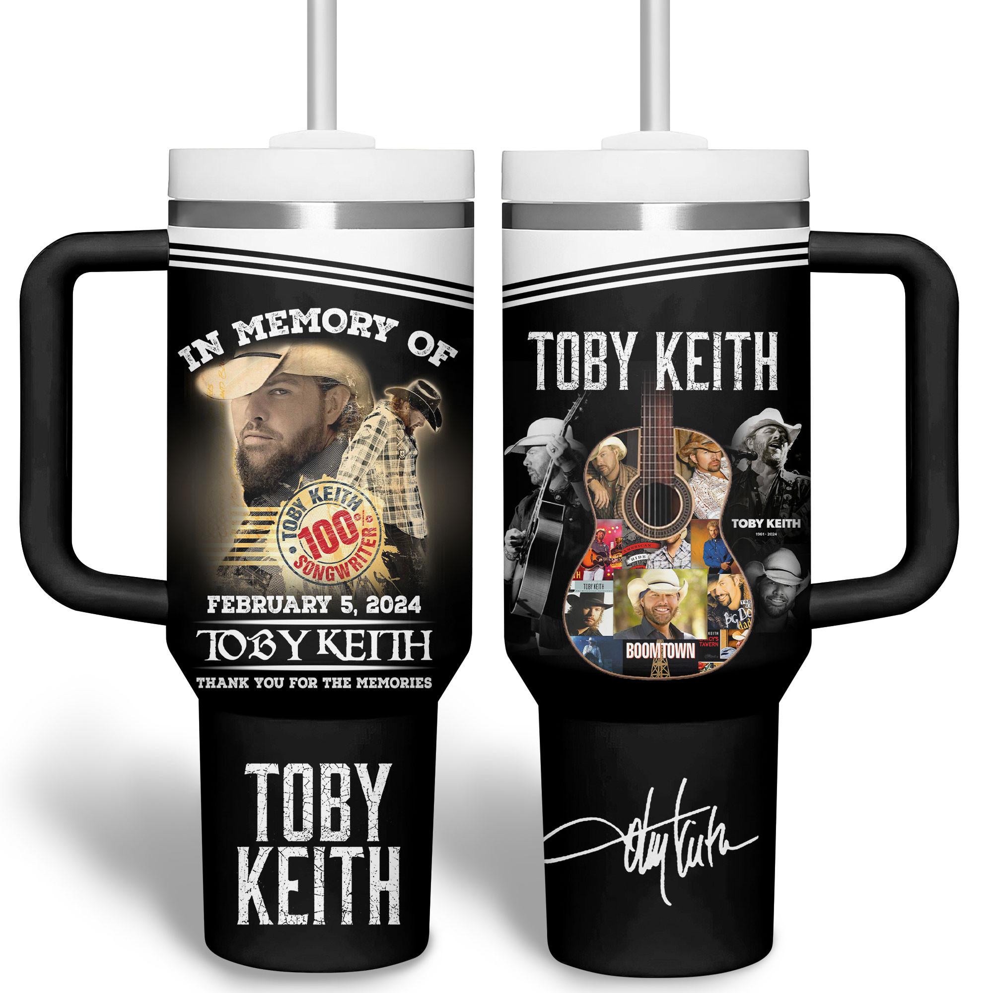 Toby Keith Music Custom Stanley Cup 40 oz 30 oz Tumbler With Handle