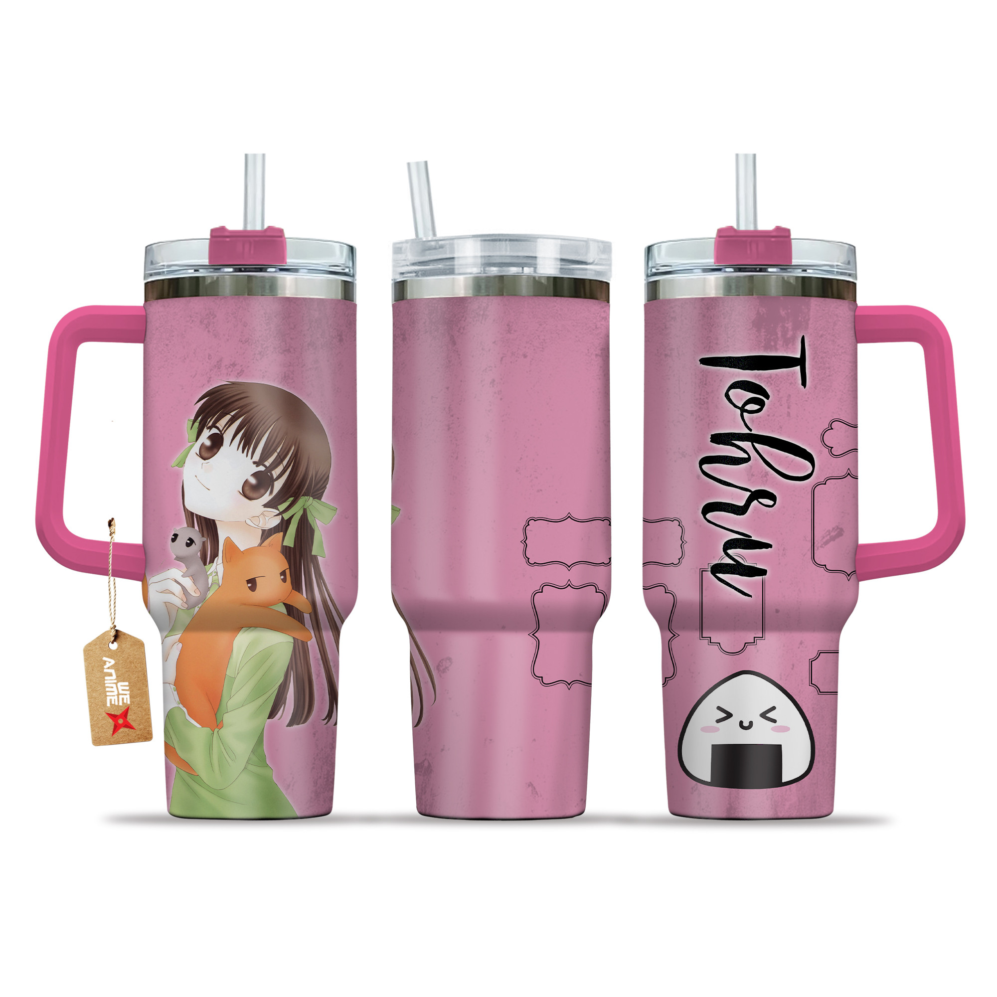 Tohru Honda Fruits Basket Anime Custom Stanley Cup 40 oz 30 oz Tumbler With Handle