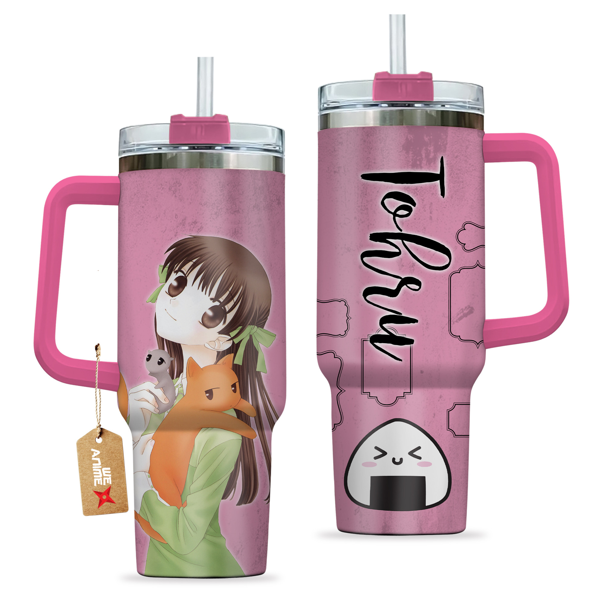 Tohru Honda Fruits Basket Anime Custom Stanley Cup 40 oz 30 oz Tumbler With Handle