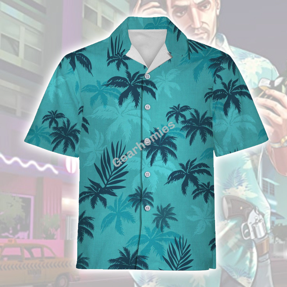 Tommy Vercetti Outfit Hawaiian Shirt - Stormmerch Exclusive