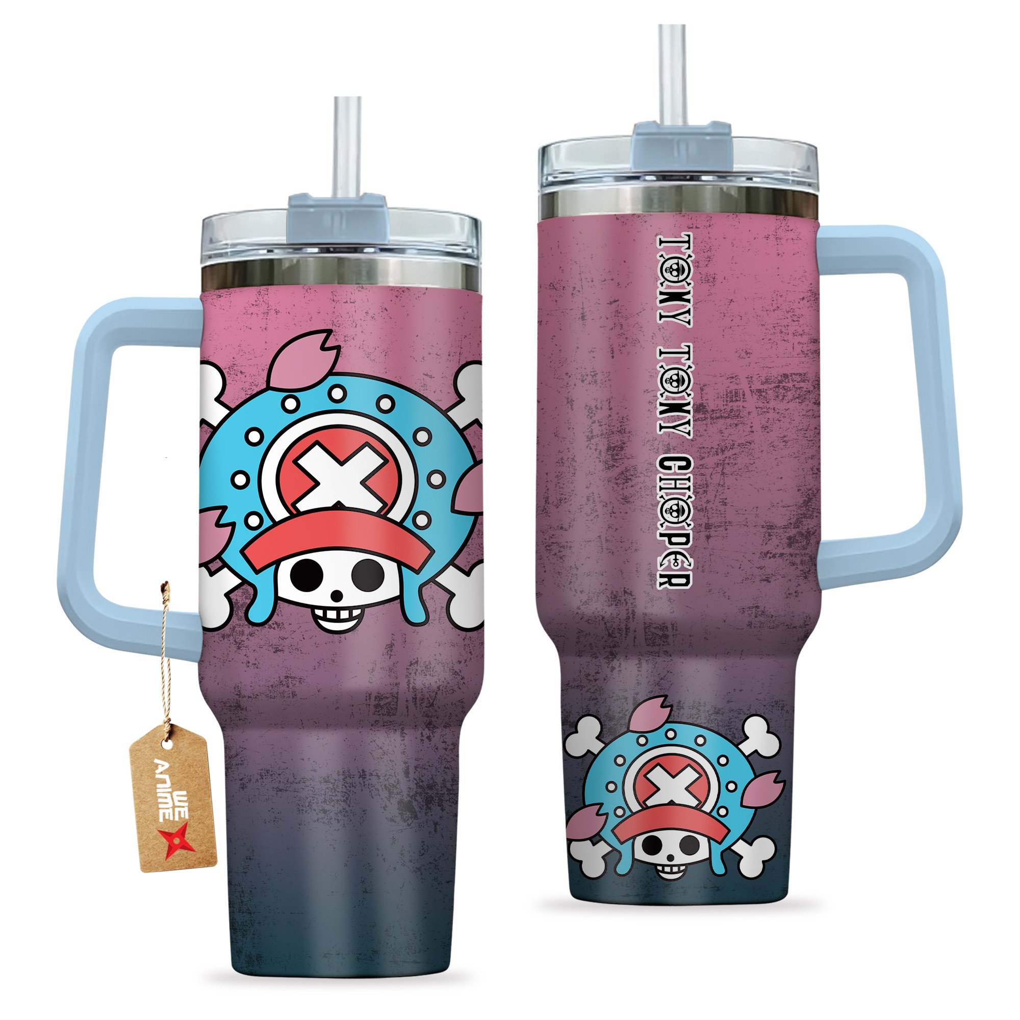 Tony Tony Chopper One Piece Anime Custom Stanley Cup 40 oz 30 oz Tumbler With Handle
