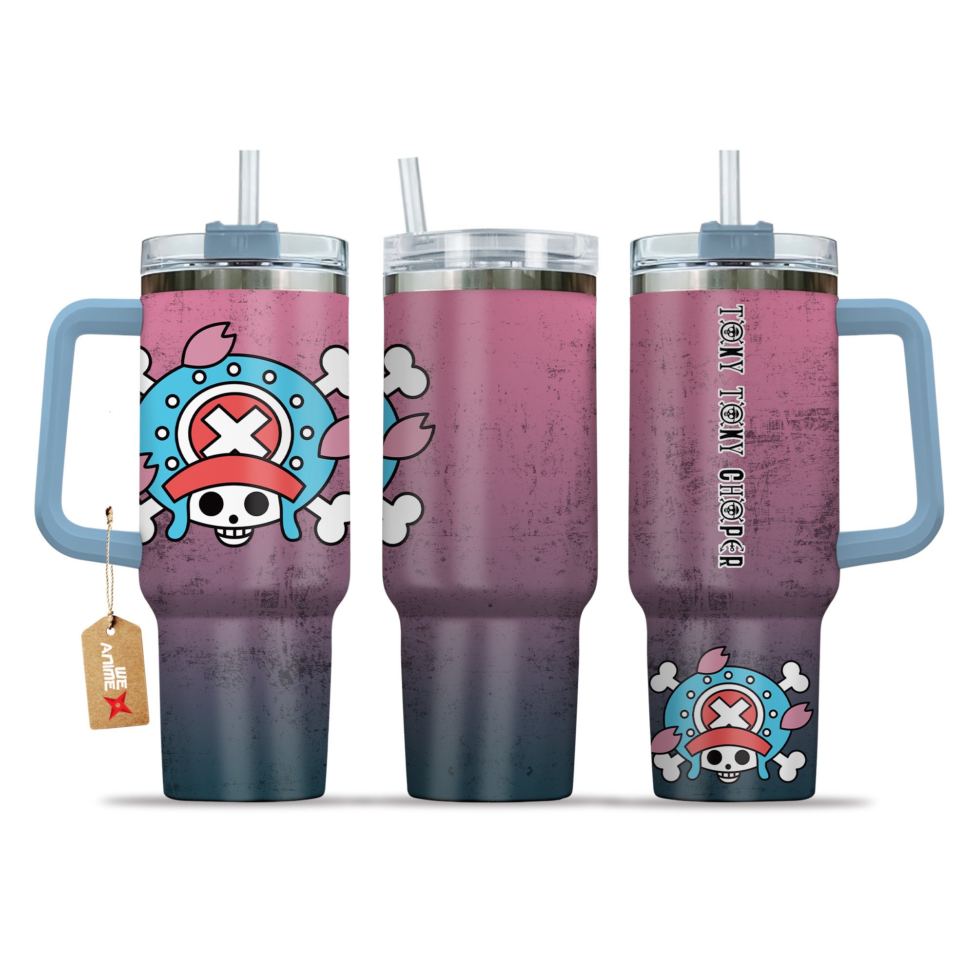 Tony Tony Chopper One Piece Anime Custom Stanley Cup 40 oz 30 oz Tumbler With Handle