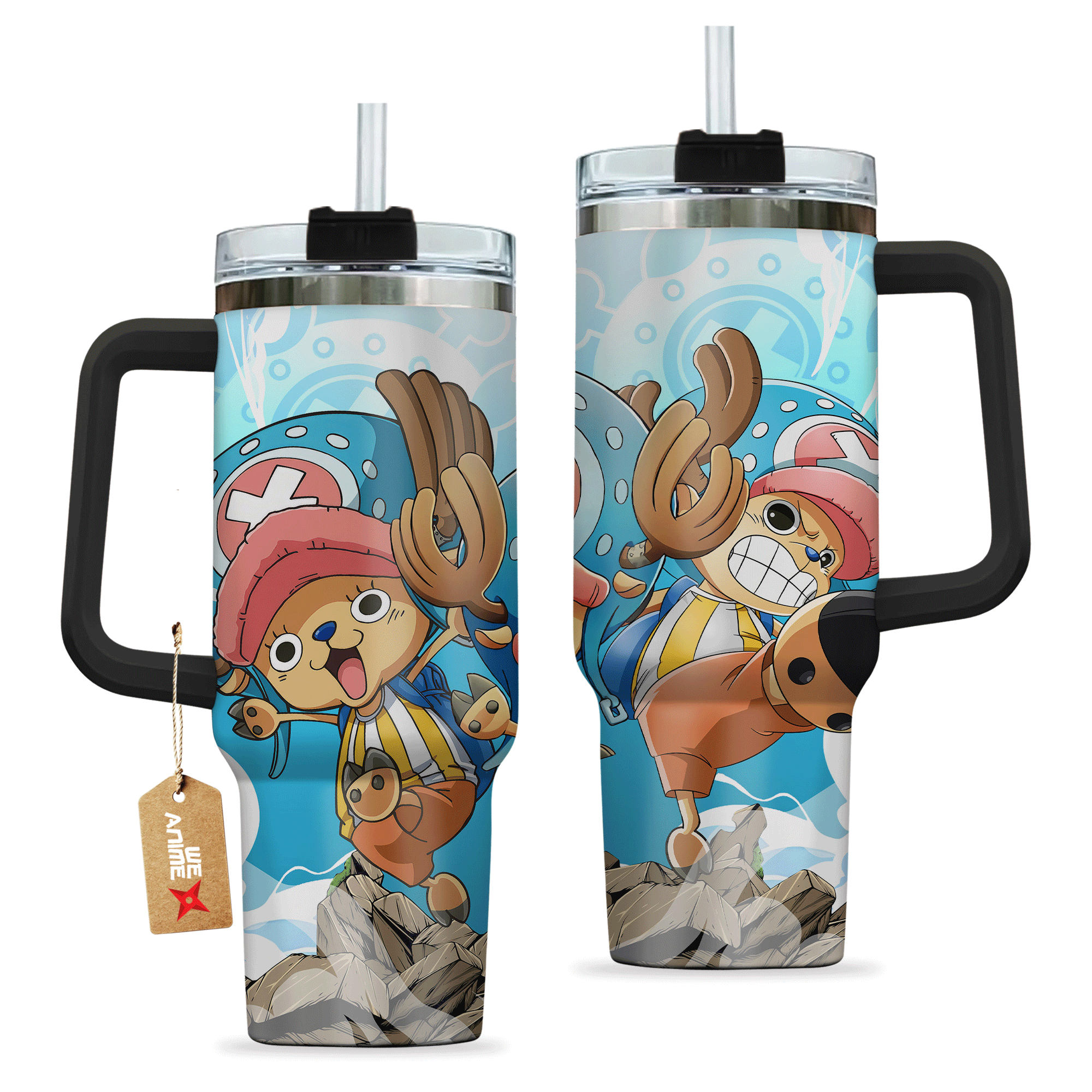 Tony Tony Chopper One Piece Anime Custom Stanley Cup 40 oz 30 oz Tumbler With Handle