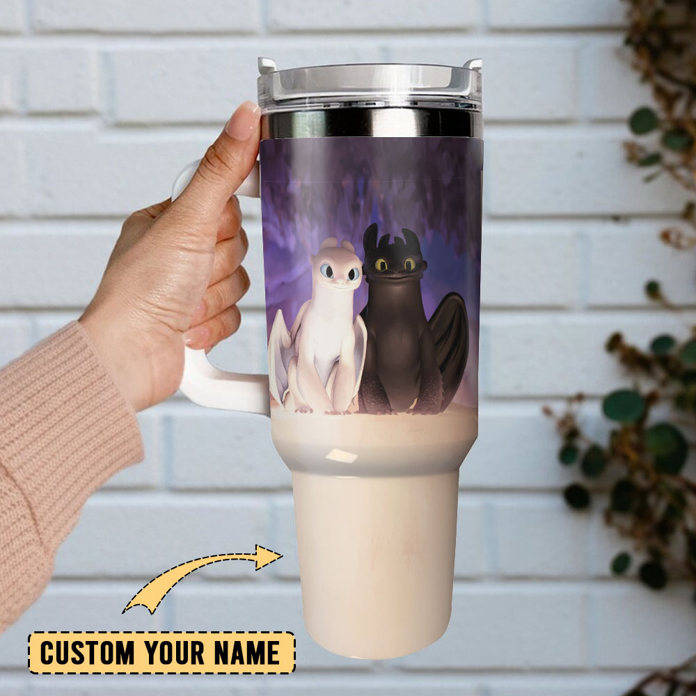 Toothless How to Train Your Dragon Custom Stanley Cup 40 oz 30 oz Tumbler With Handle