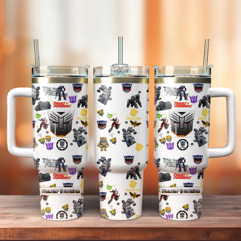 Transformers Sience Fiction Films Custom Stanley Cup 40 oz 30 oz Tumbler With Handle