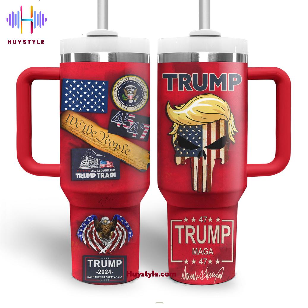 Trump 2024 Make America Great Again Custom Stanley Cup 40 oz 30 oz Tumbler With Handle