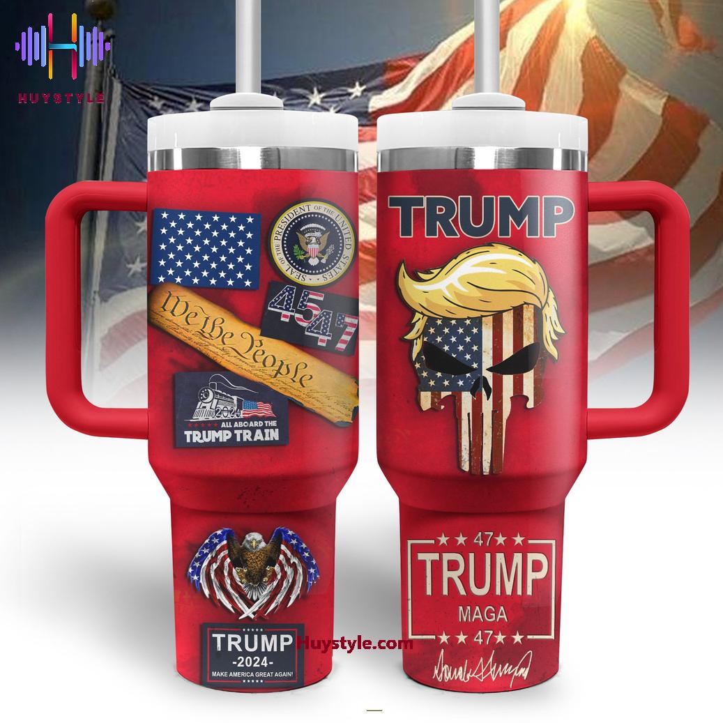 Trump 2024 Make America Great Again Custom Stanley Cup 40 oz 30 oz Tumbler With Handle
