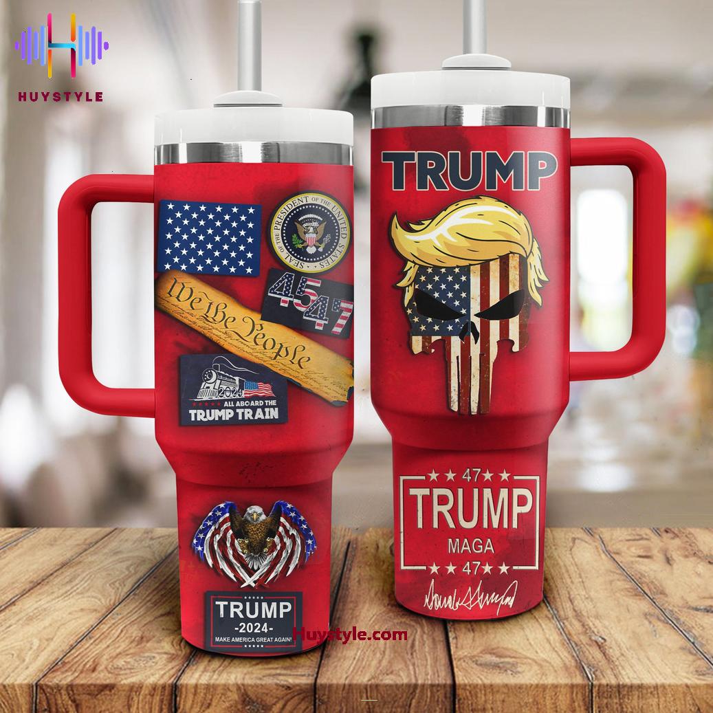 Trump 2024 Make America Great Again Custom Stanley Cup 40 oz 30 oz Tumbler With Handle