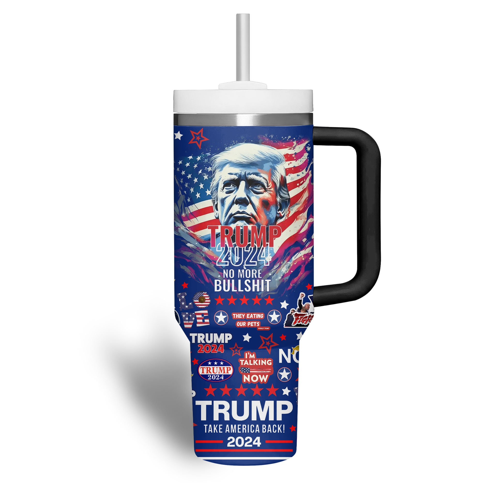 Trump Custom Stanley Cup 40 oz 30 oz Tumbler With Handle