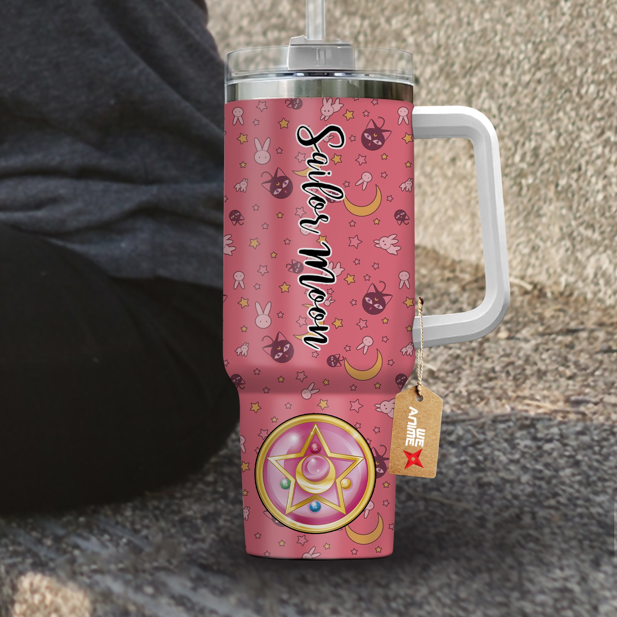 Tsukino UsagiSailor Moon Anime Custom Stanley Cup 40 oz 30 oz Tumbler With Handle