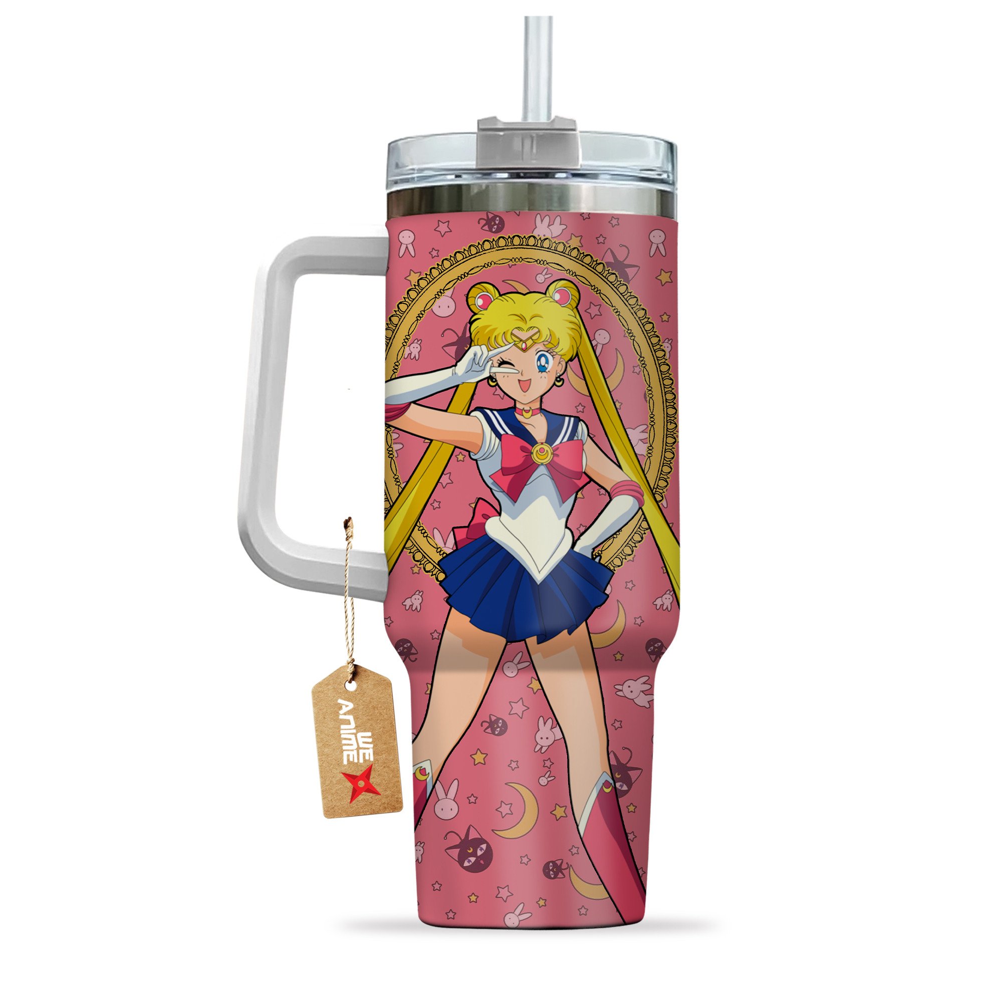 Tsukino UsagiSailor Moon Anime Custom Stanley Cup 40 oz 30 oz Tumbler With Handle