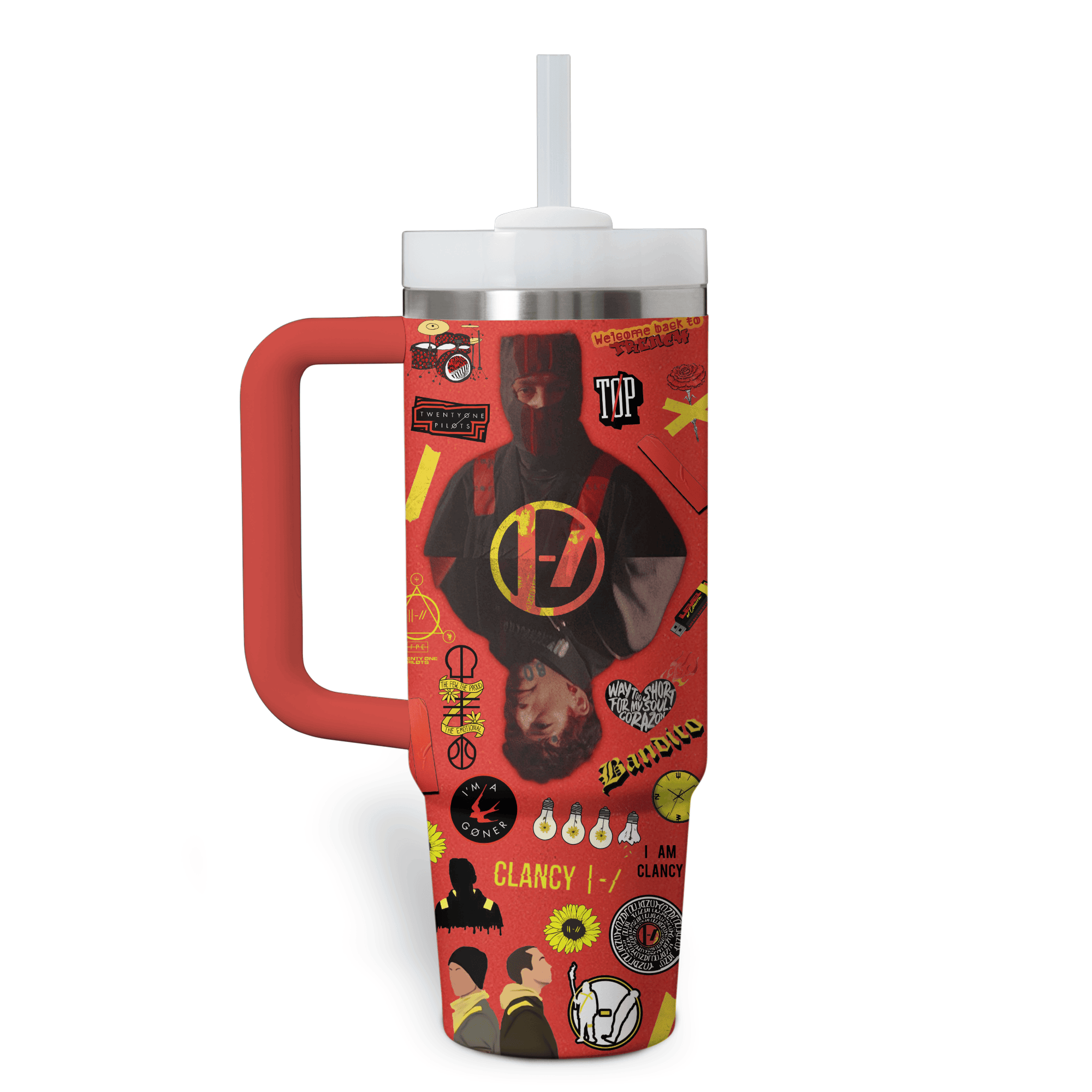 Twenty One Pilots Music Custom Stanley Cup 40 oz 30 oz Tumbler With Handle
