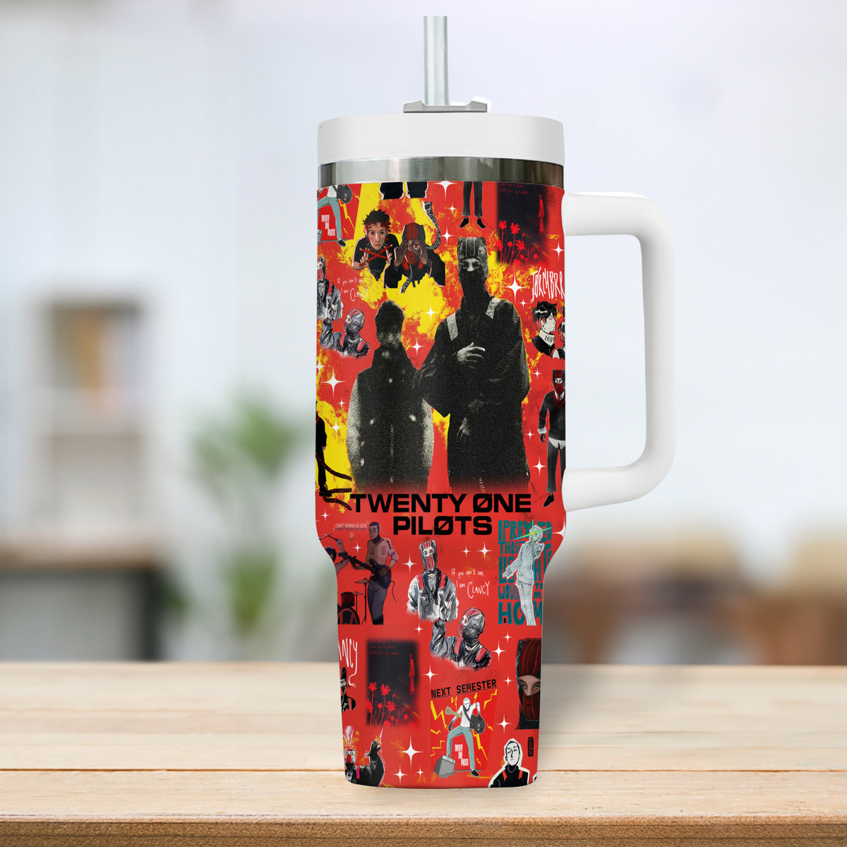 Twenty One Pilots Music Custom Stanley Cup 40 oz 30 oz Tumbler With Handle