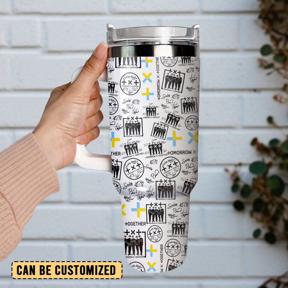 TXT Tomorrow x Together Lollapalooza Music Custom Stanley Cup 40 oz 30 oz Tumbler With Handle