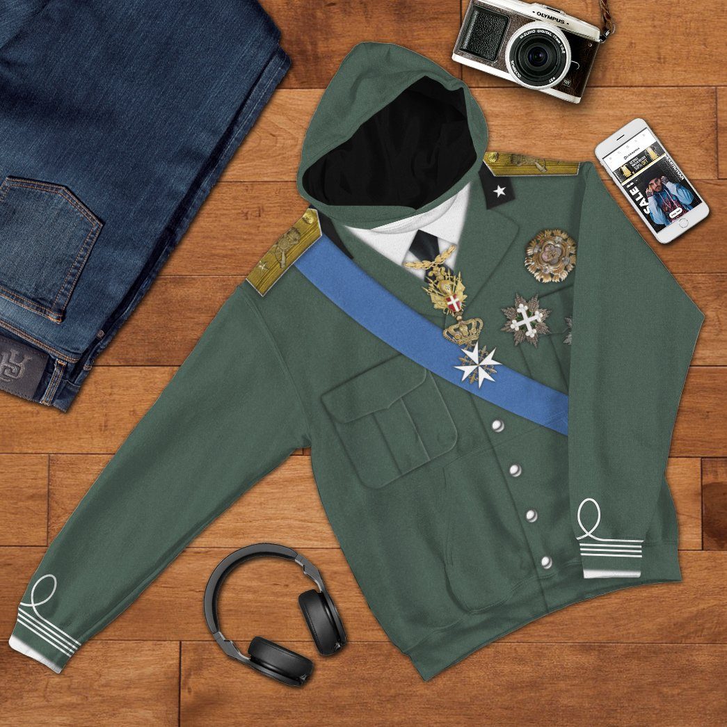 Umberto II of Italy Costume Hoodie Sweatshirt T-Shirt Sweatpants Tracksuit - Stormmerch Exclusive