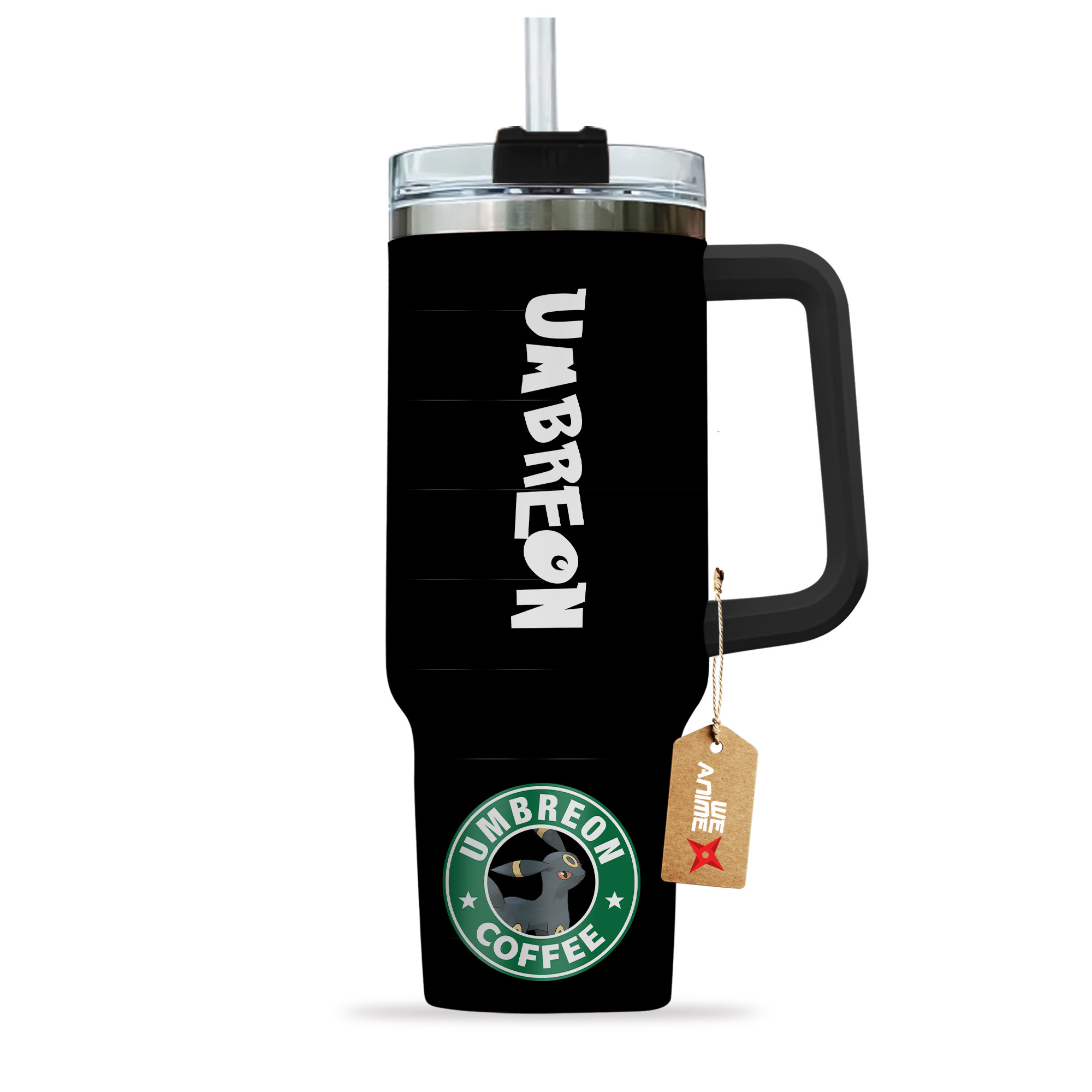 Umbreon Coffee Pokemon Anime Custom Stanley Cup 40 oz 30 oz Tumbler With Handle
