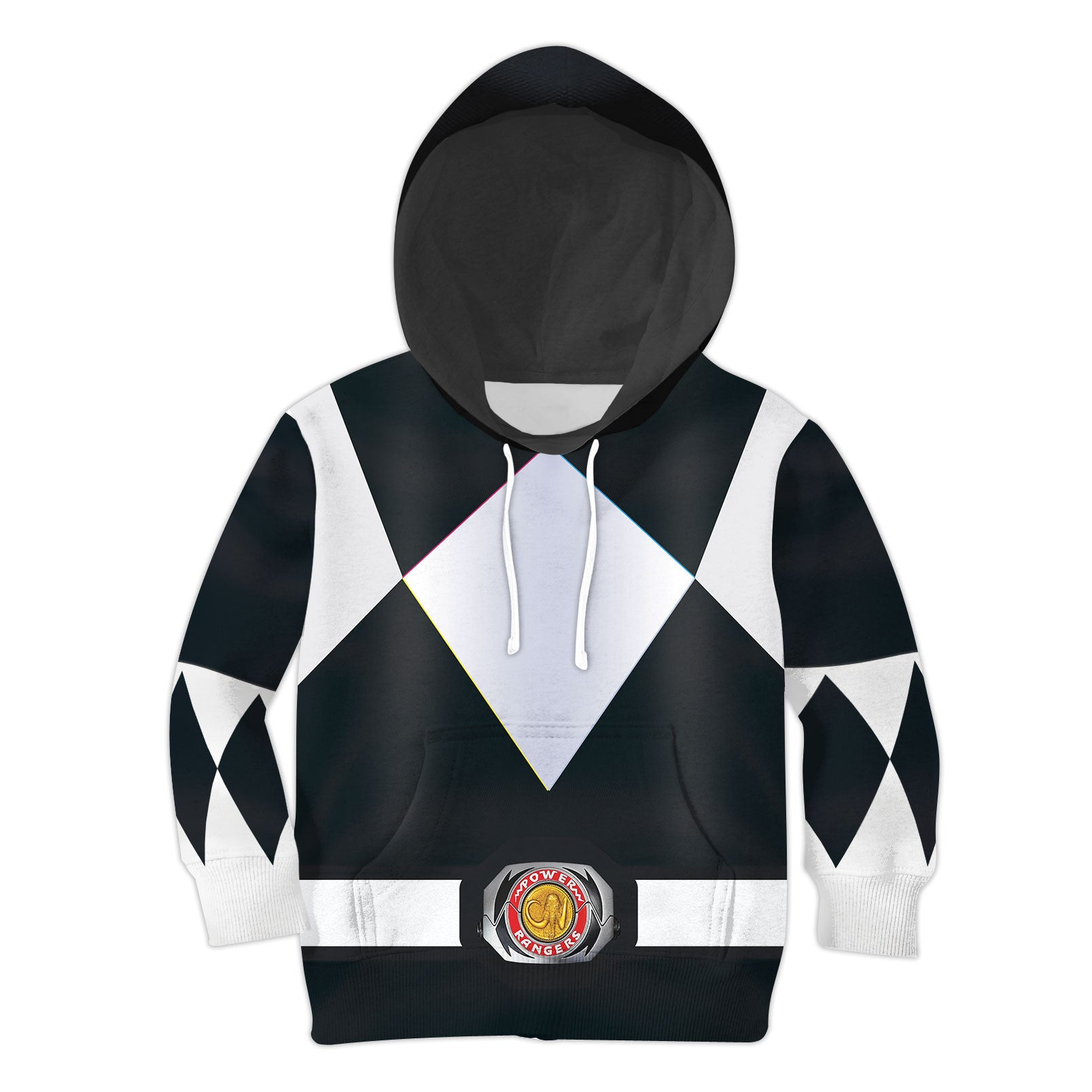 Unisex Kid Tops Black Power Ranger 3D Apparel - Stormmerch Exclusive