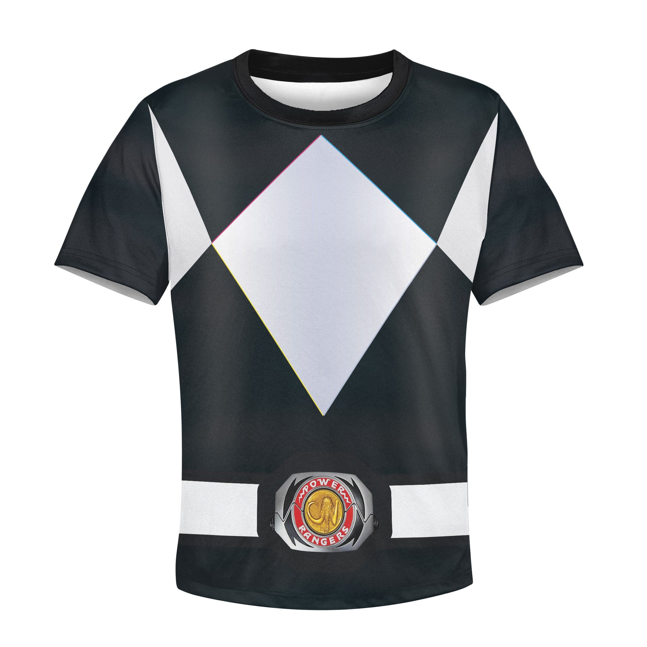 Unisex Kid Tops Black Power Ranger 3D Apparel - Stormmerch Exclusive