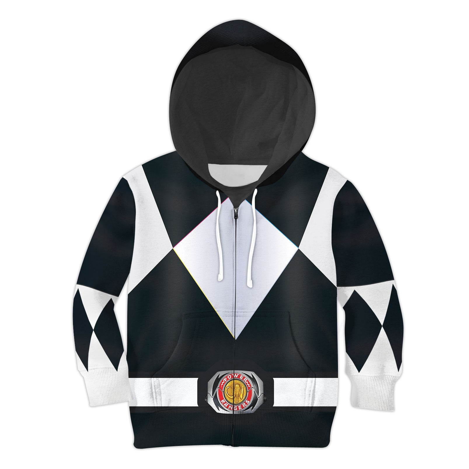 Unisex Kid Tops Black Power Ranger 3D Apparel - Stormmerch Exclusive