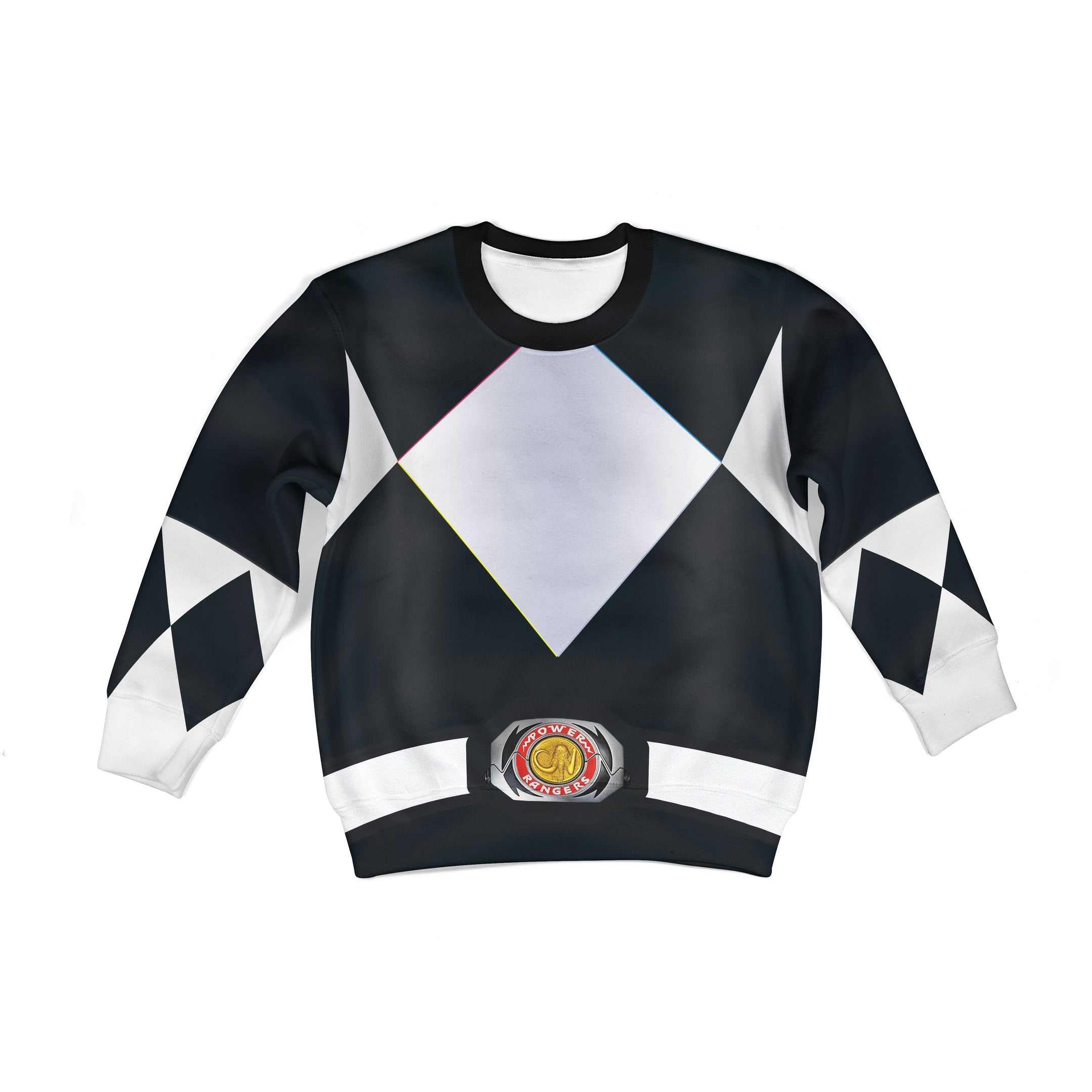 Unisex Kid Tops Black Power Ranger 3D Apparel - Stormmerch Exclusive