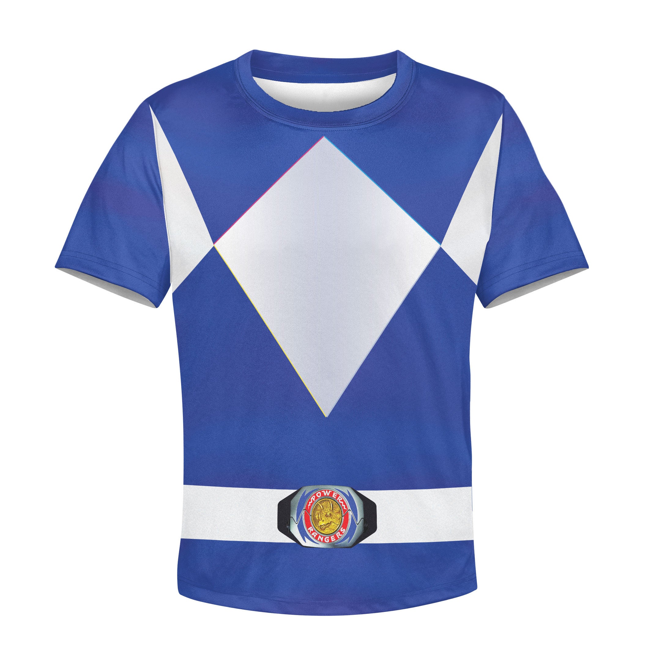 Unisex Kid Tops Blue Power Ranger 3D Apparel - Stormmerch Exclusive