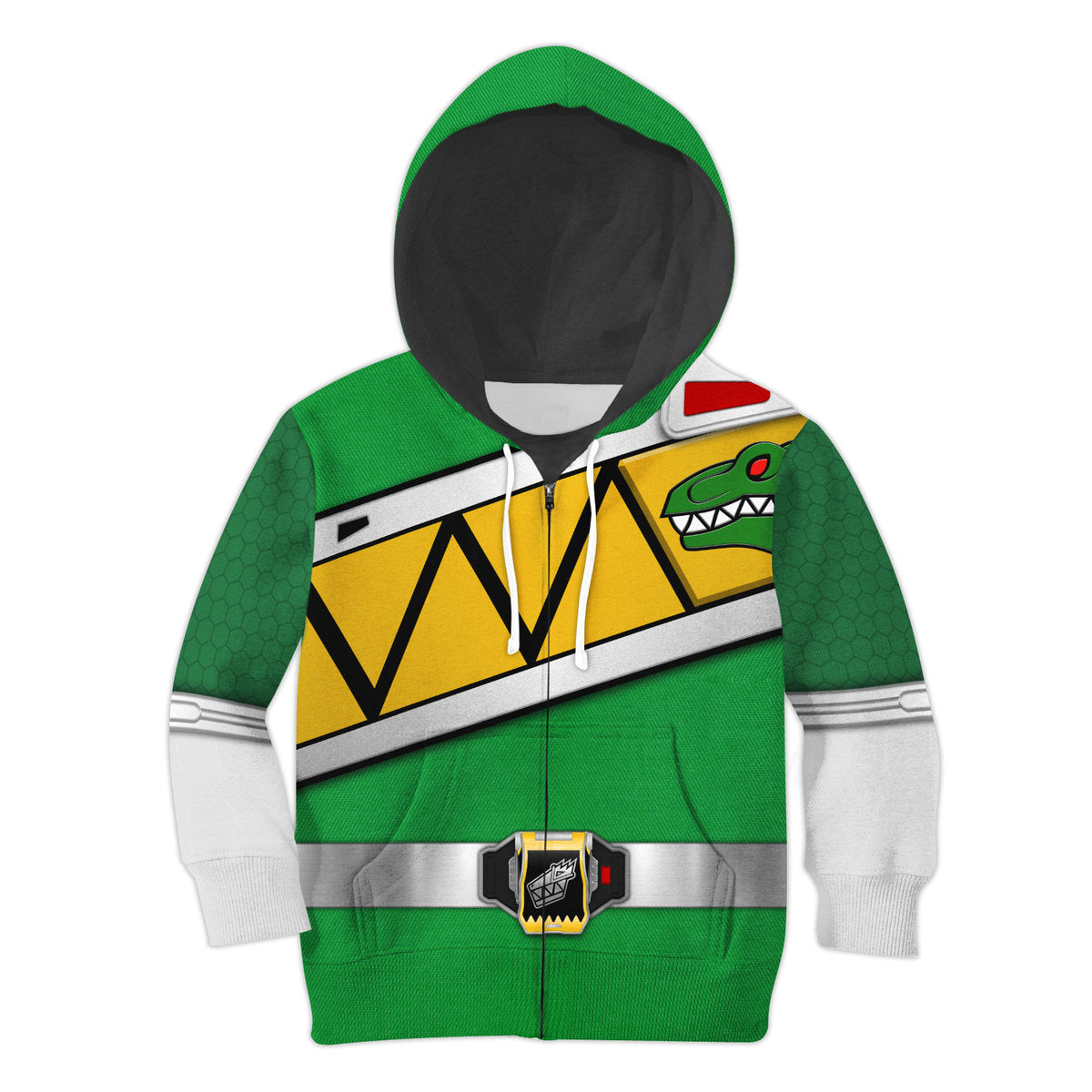 Unisex Kid Tops Green Power Rangers Dino Charge 3D Apparel - Stormmerch Exclusive