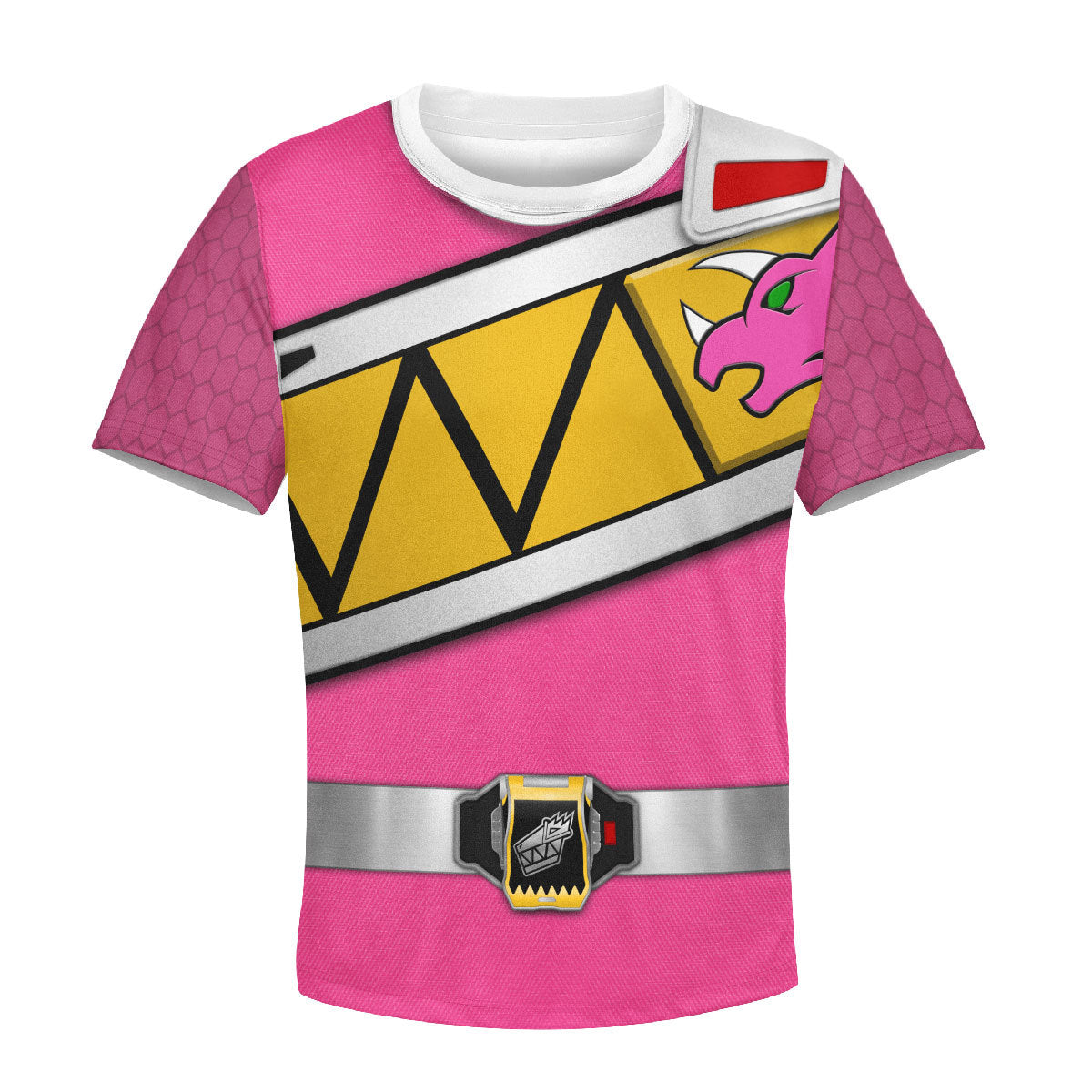 Unisex Kid Tops Pink Power Rangers Dino Charge 3D Apparel - Stormmerch Exclusive