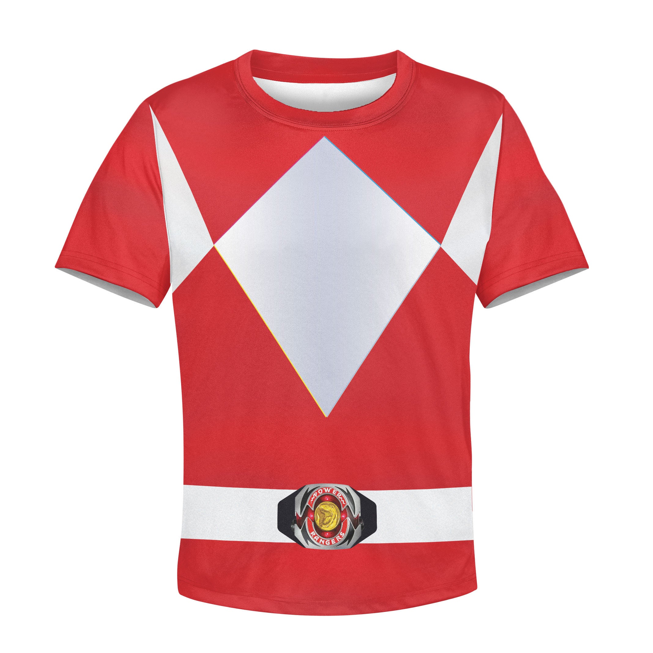 Unisex Kid Tops Red Power Ranger 3D Apparel - Stormmerch Exclusive