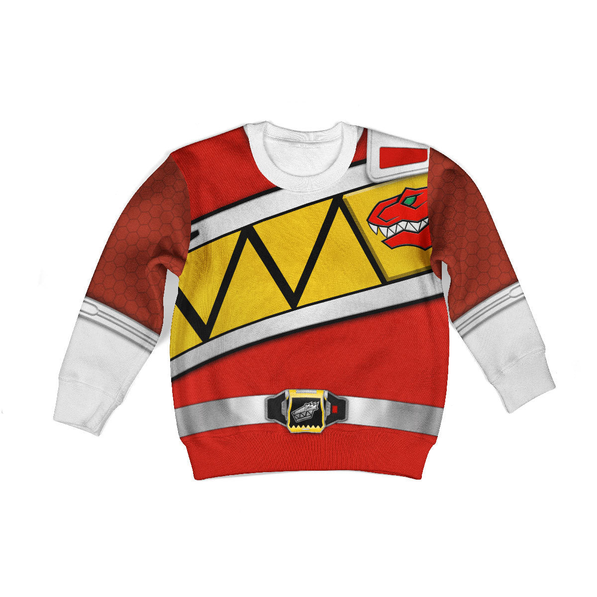 Unisex Kid Tops Red Power Rangers Dino Charge 3D Apparel - Stormmerch Exclusive