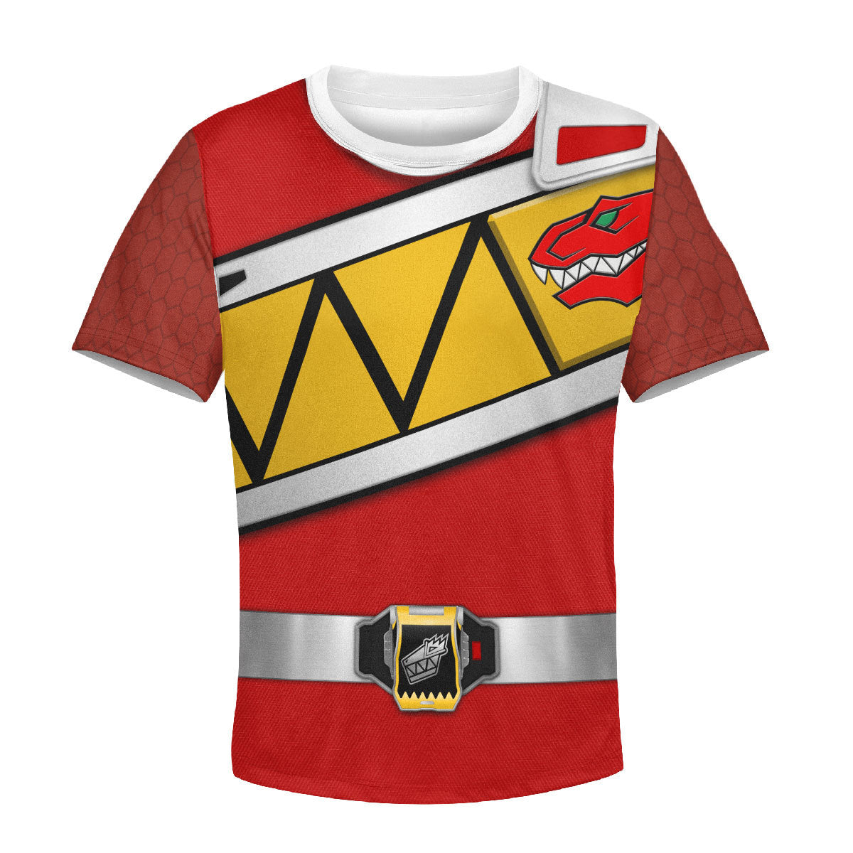 Unisex Kid Tops Red Power Rangers Dino Charge 3D Apparel - Stormmerch Exclusive