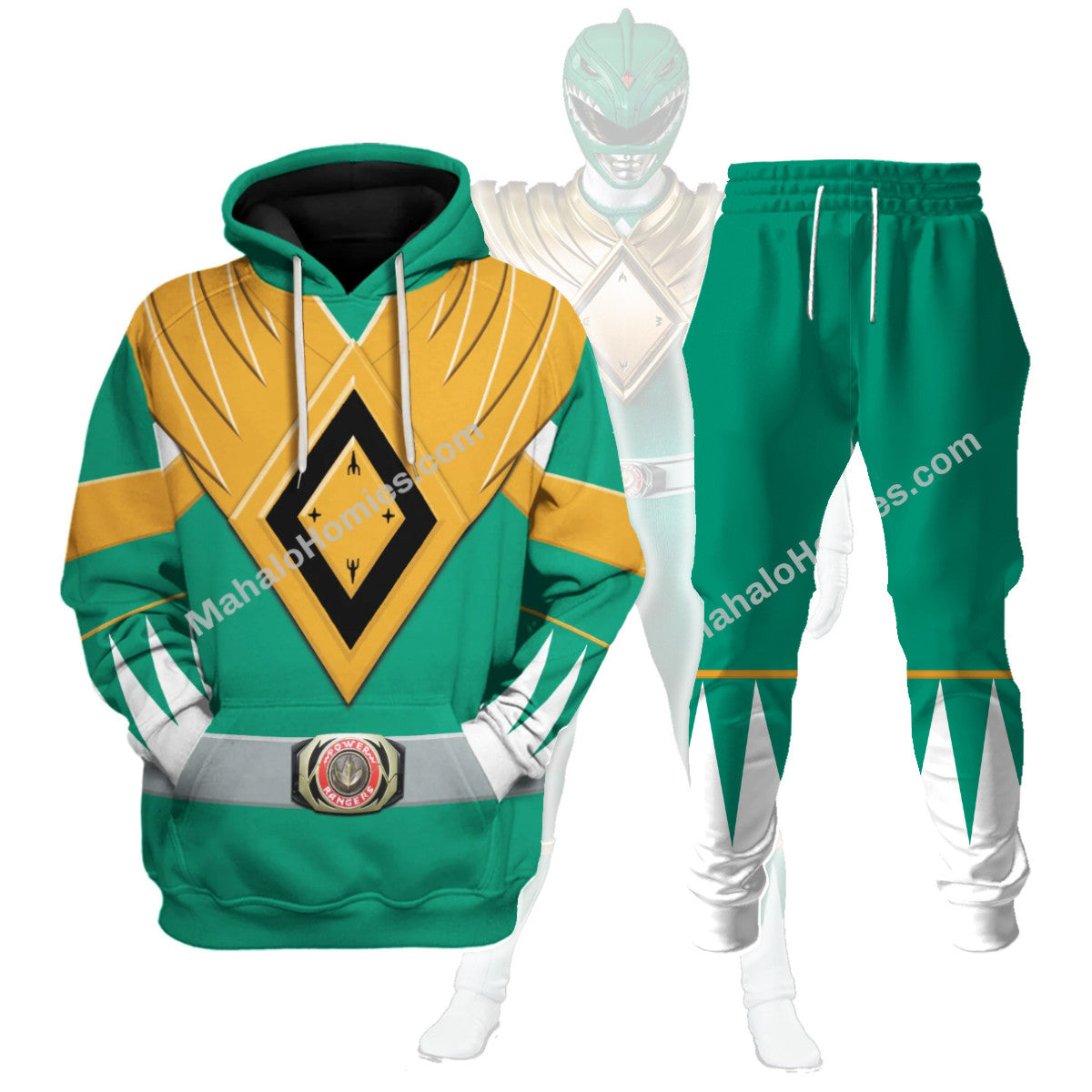 Unisex Tracksuit Hoodies Green Power Ranger 3D Costumes - Stormmerch Exclusive