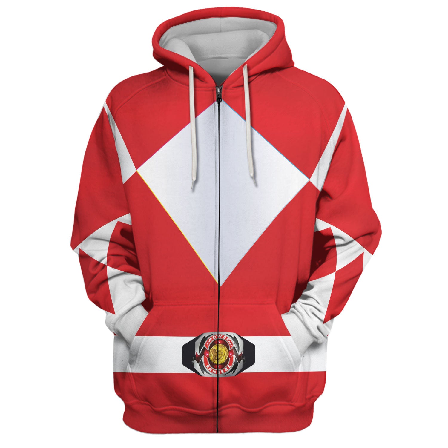 Unisex Tracksuit Hoodies Red Power Ranger 3D Costumes - Stormmerch Exclusive