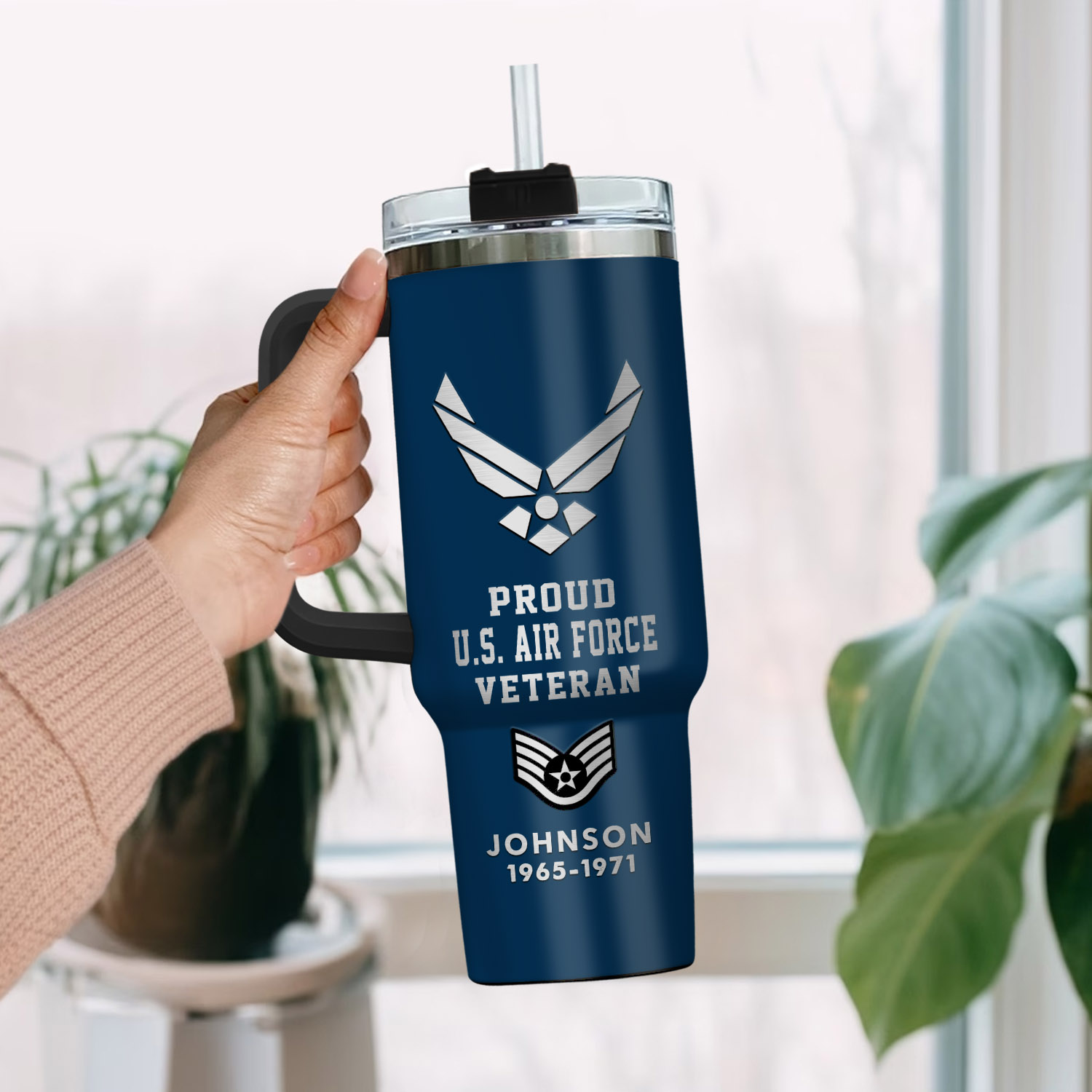 United States Air Force Custom Stanley Cup 40 oz 30 oz Tumbler With Handle