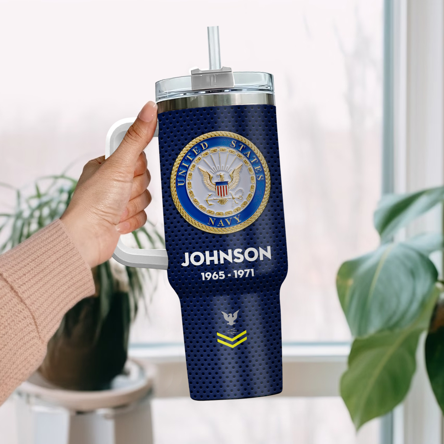 United States Navy Custom Stanley Cup 40 oz 30 oz Tumbler With Handle