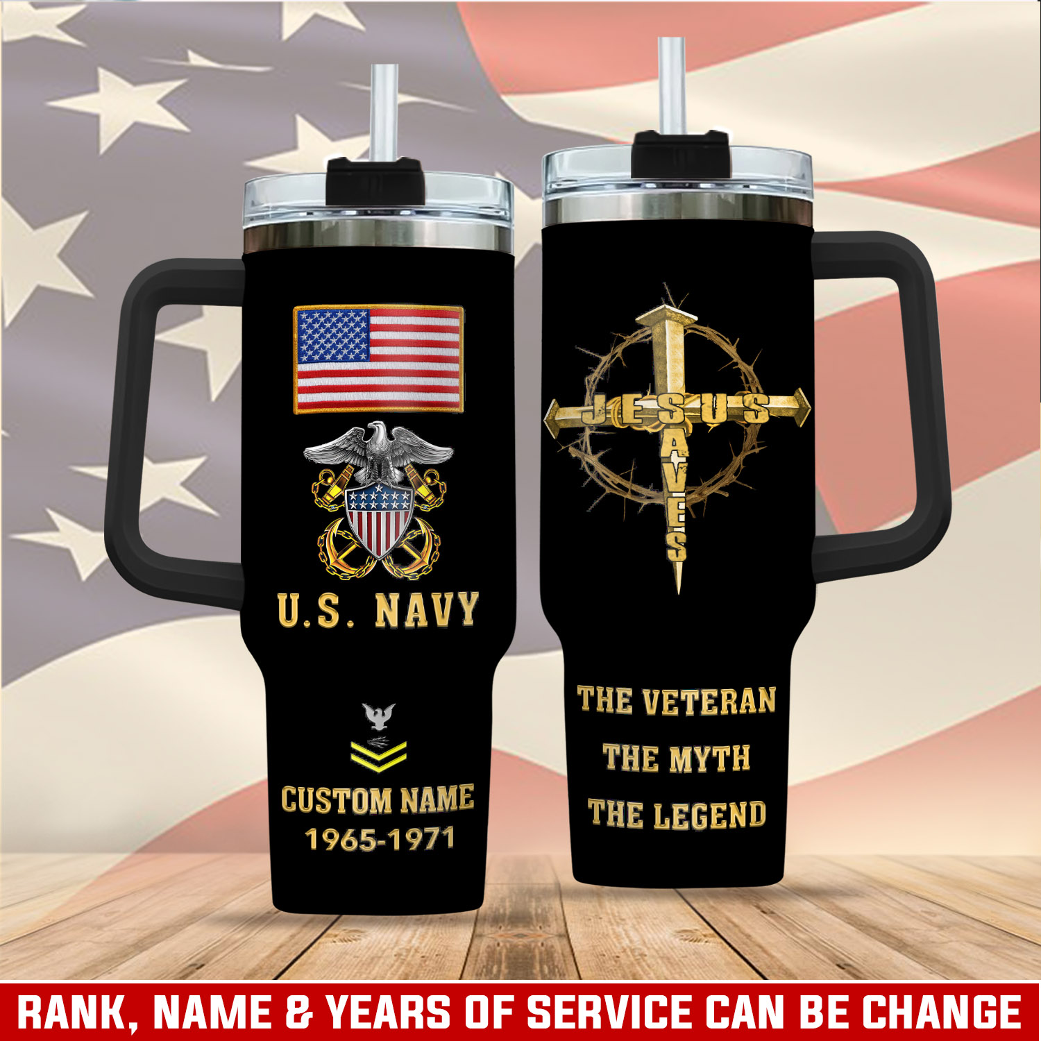 United States Navy Custom Stanley Cup 40 oz 30 oz Tumbler With Handle