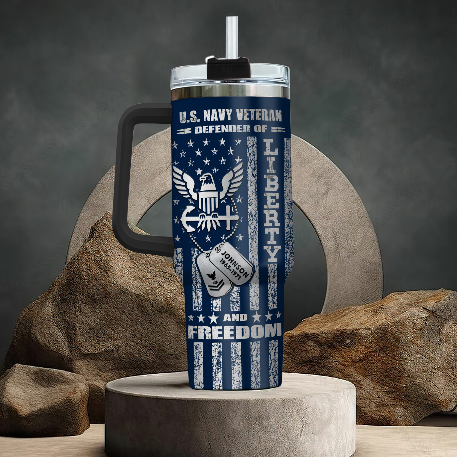 United States Navy Custom Stanley Cup 40 oz 30 oz Tumbler With Handle