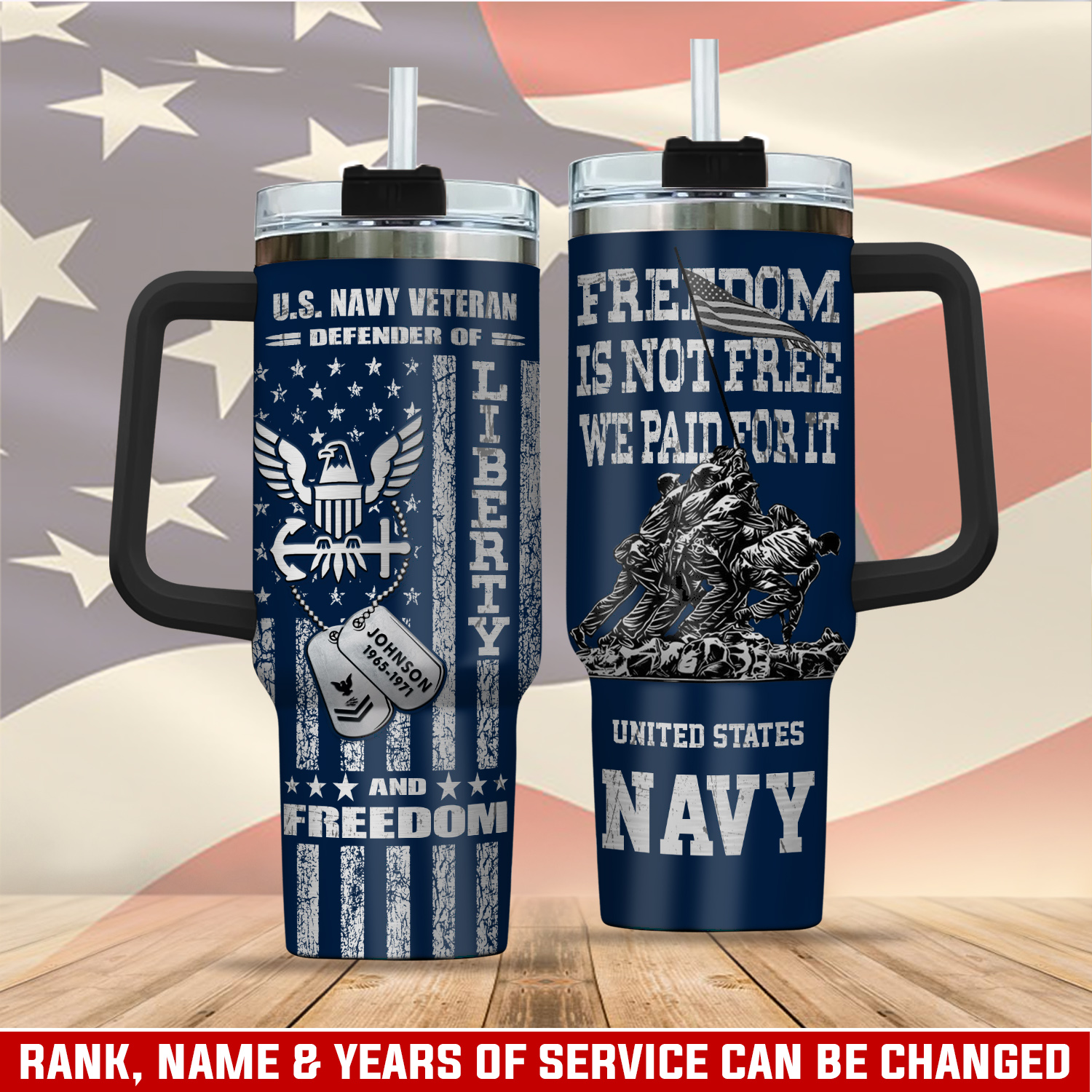 United States Navy Custom Stanley Cup 40 oz 30 oz Tumbler With Handle