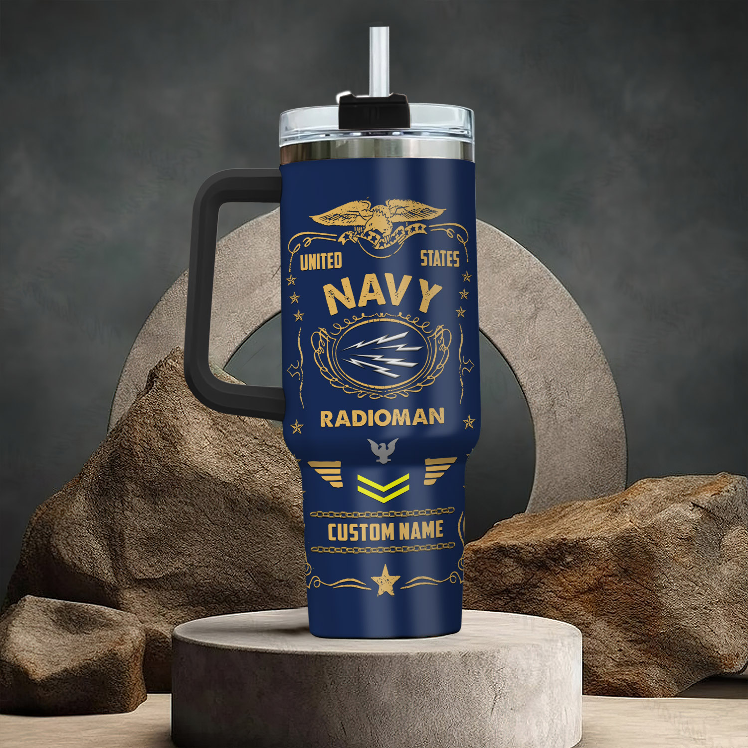 United States Navy Ratings Custom Stanley Cup 40 oz 30 oz Tumbler With Handle