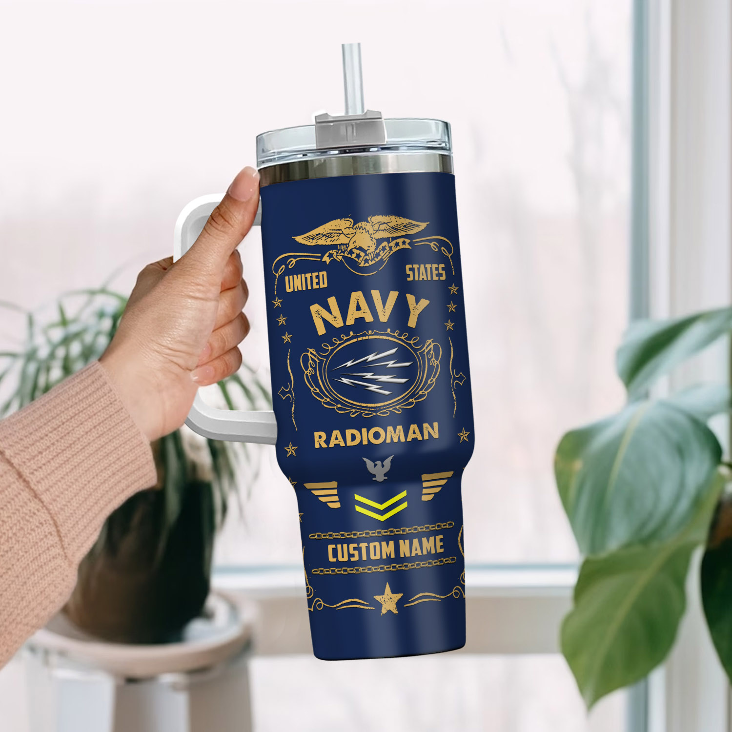 United States Navy Ratings Custom Stanley Cup 40 oz 30 oz Tumbler With Handle